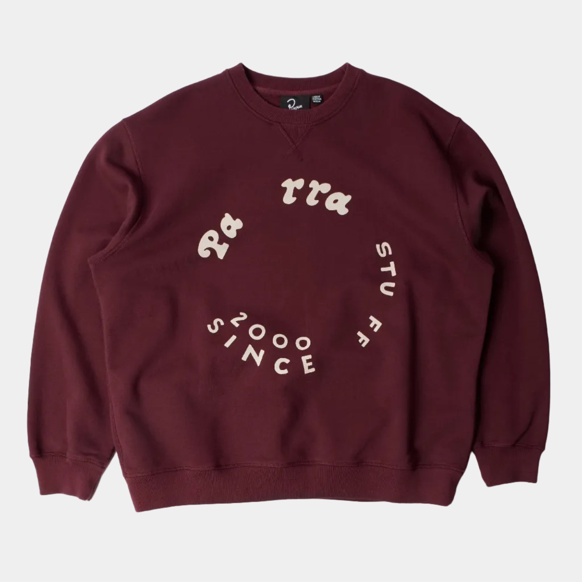By Parra Gasoline Crew Neck Sweatshirt - Dark Burgundy