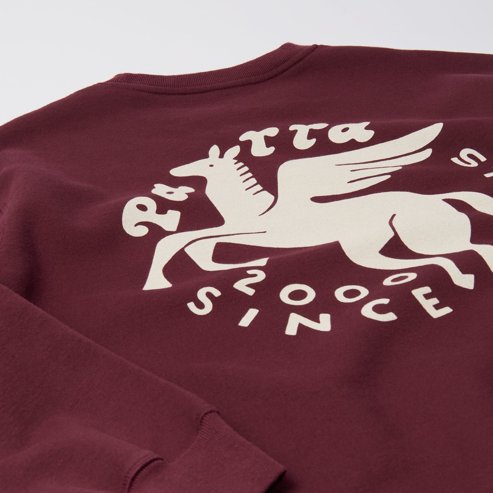 By Parra Gasoline Crew Neck Sweatshirt - Dark Burgundy