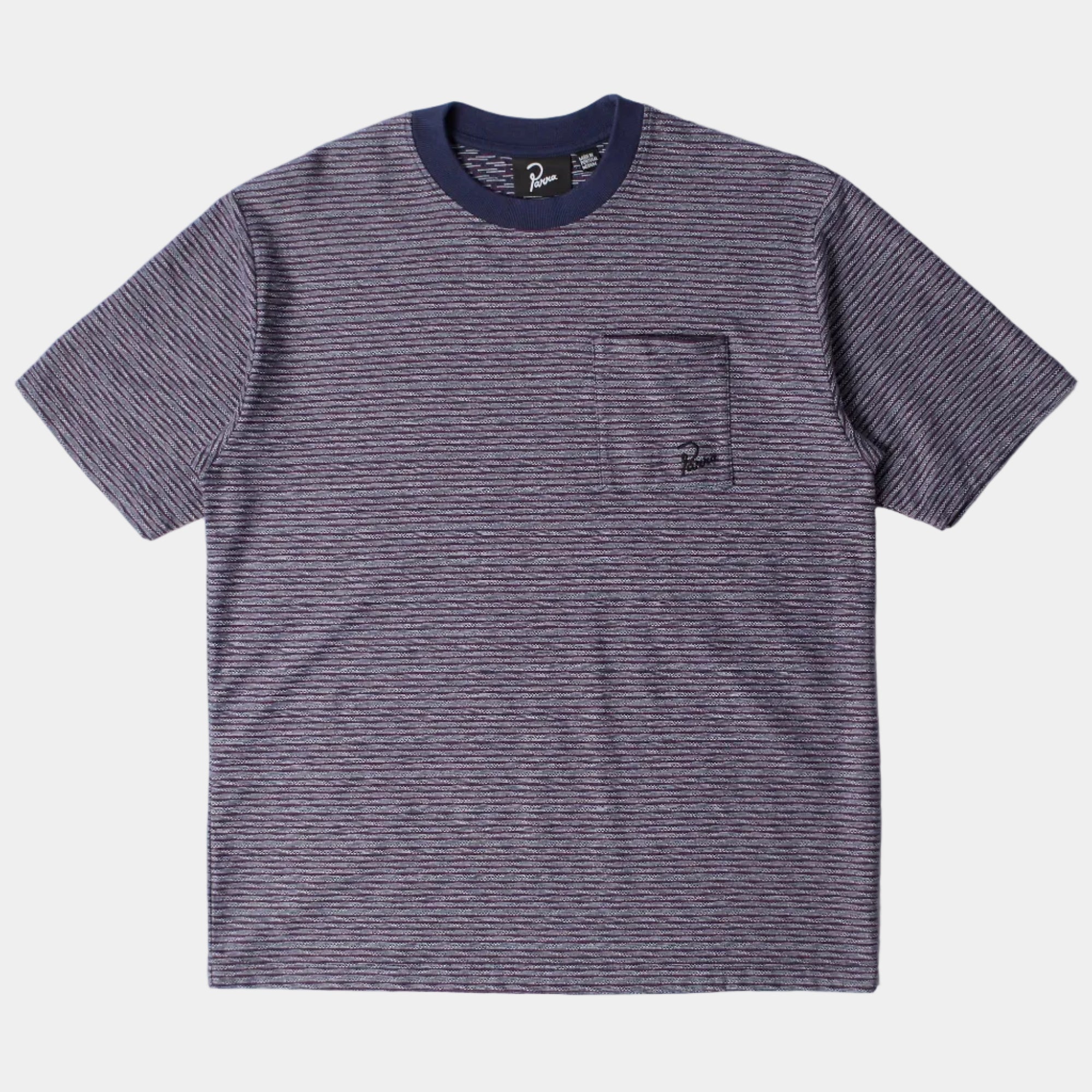 By Parra Crooked Stripe T-Shirt - Blue