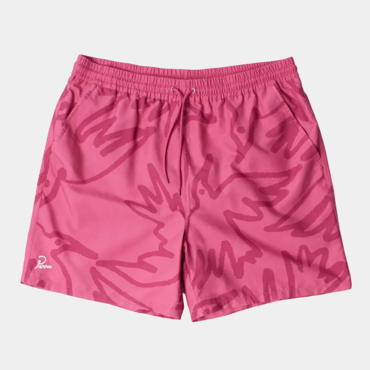 By Parra Birds Fly Free Swim Shorts - Purple Pink