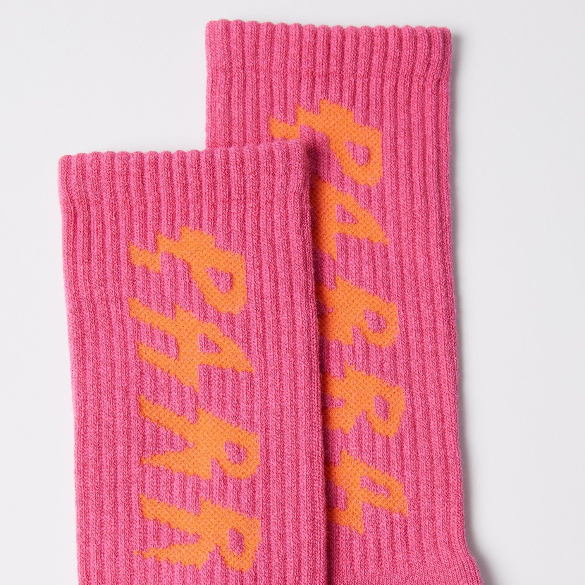 By Parra Spiked Crew Socks - Pink