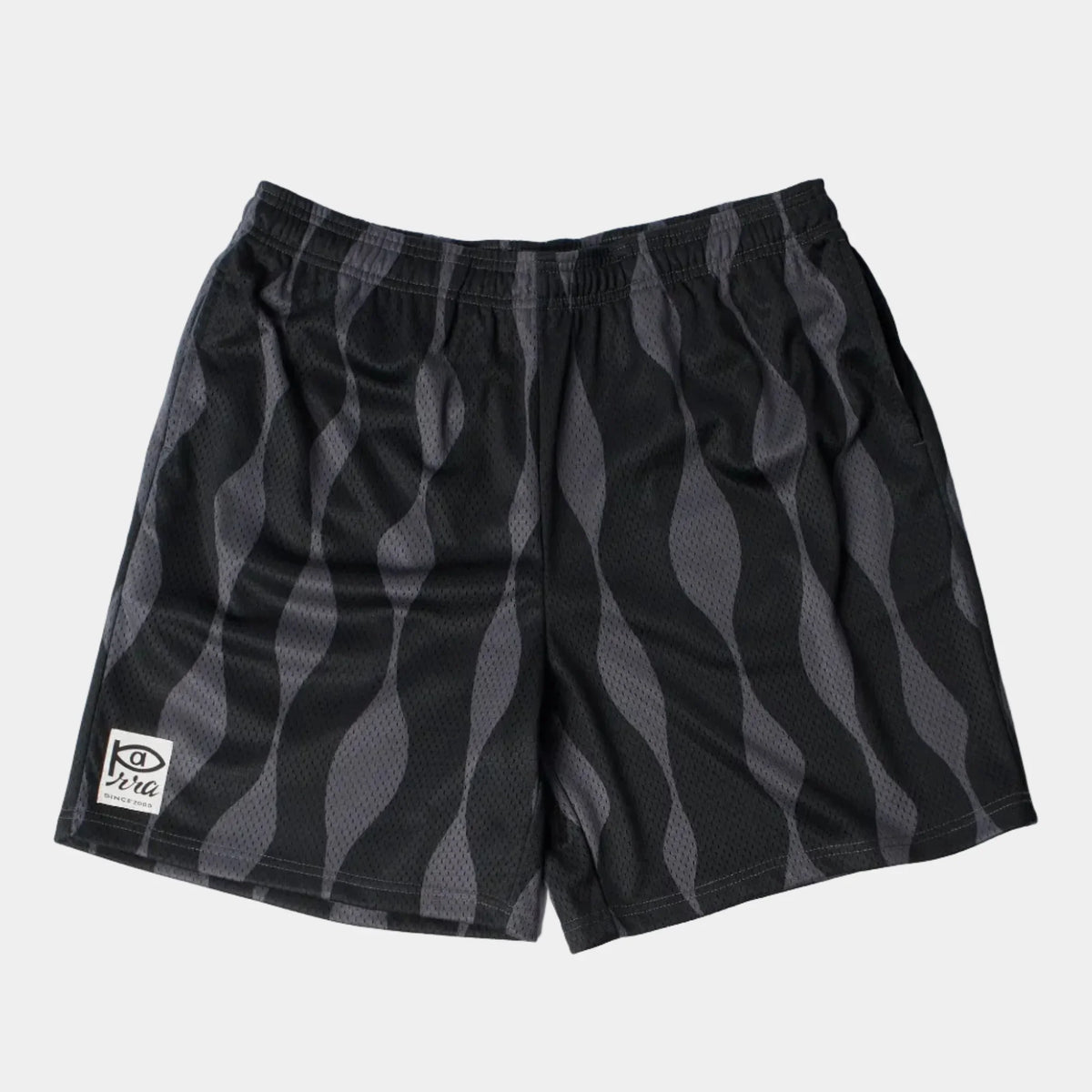 By Parra Waved Mesh Shorts - Black