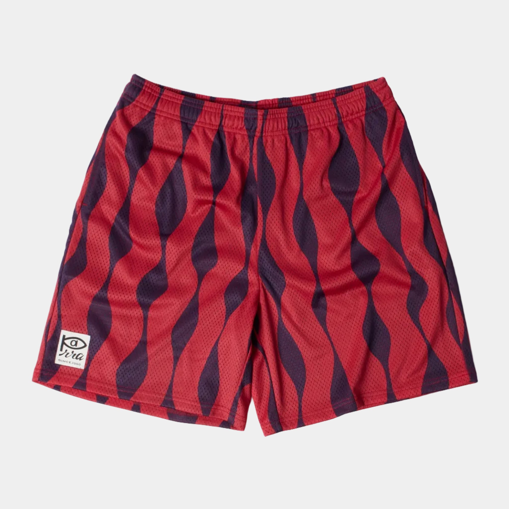 By Parra Waved Mesh Shorts - Red