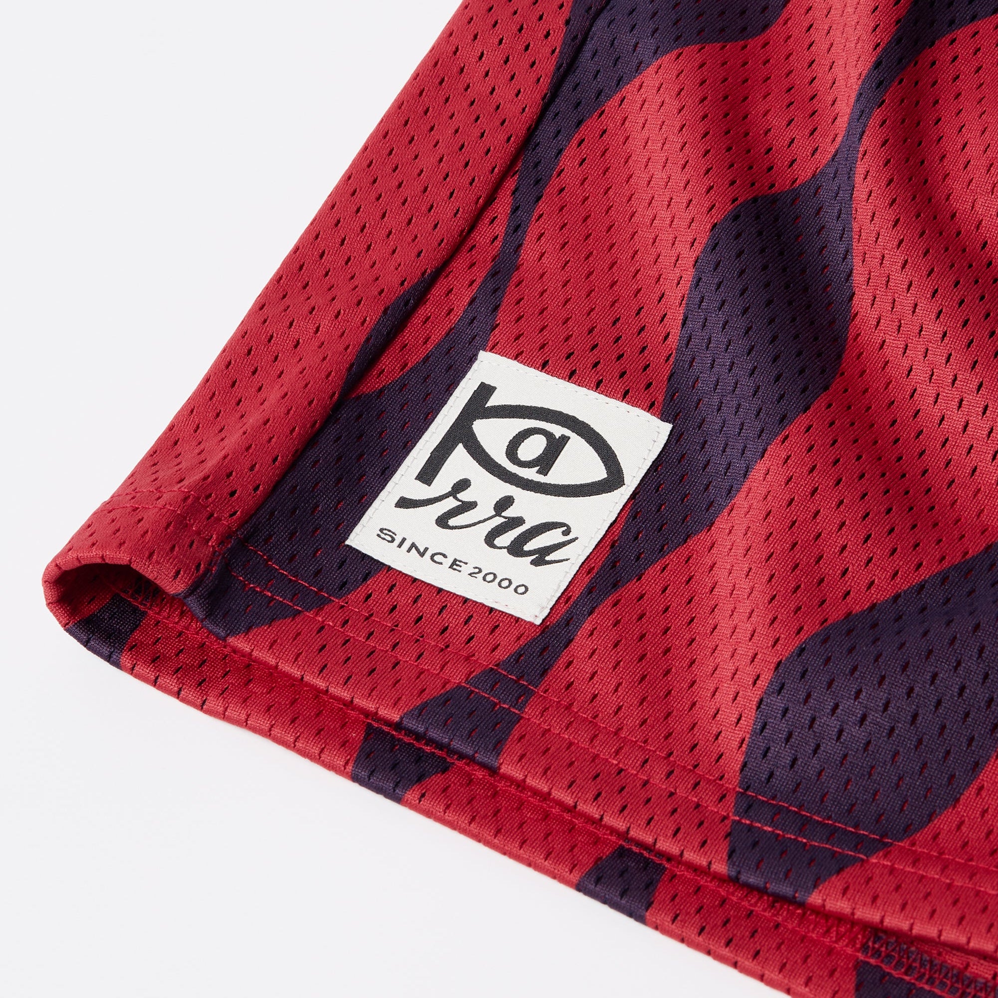 By Parra Waved Mesh Shorts - Red