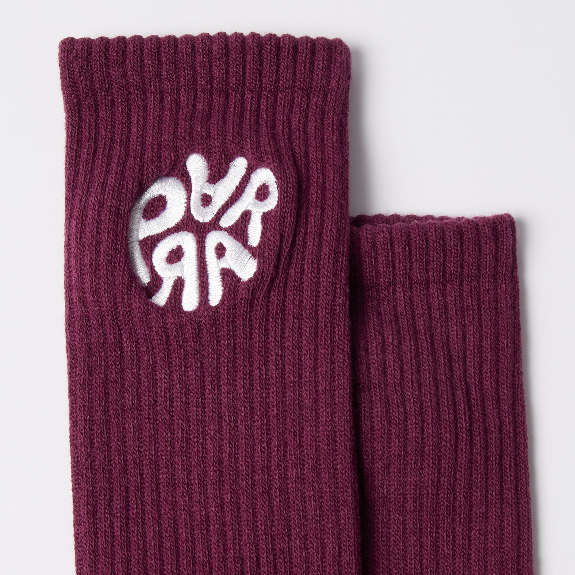 By Parra 1976 Logo Crew Socks - Purple