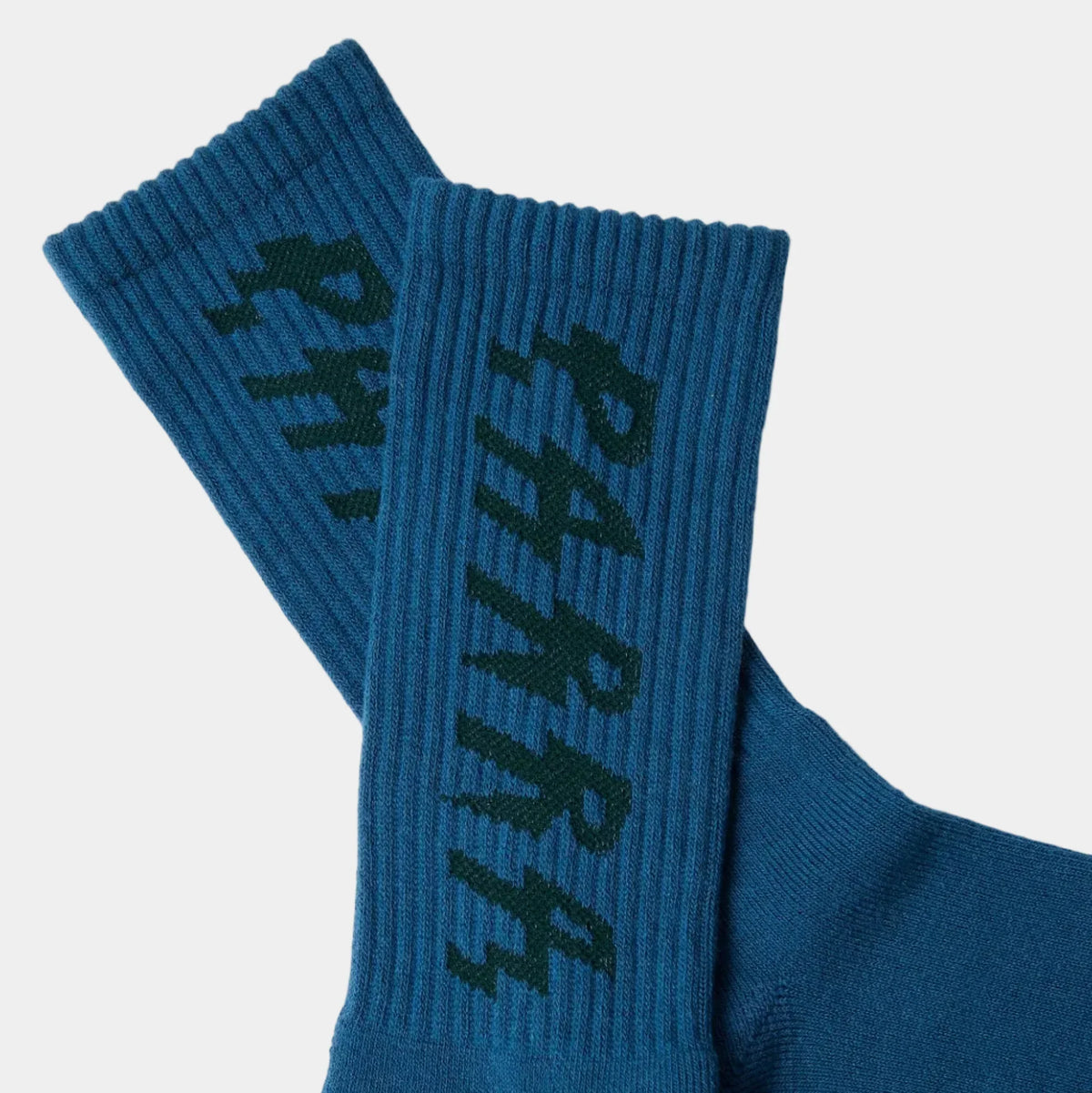 By Parra Spiked Crew Socks - Dark Mallard Green