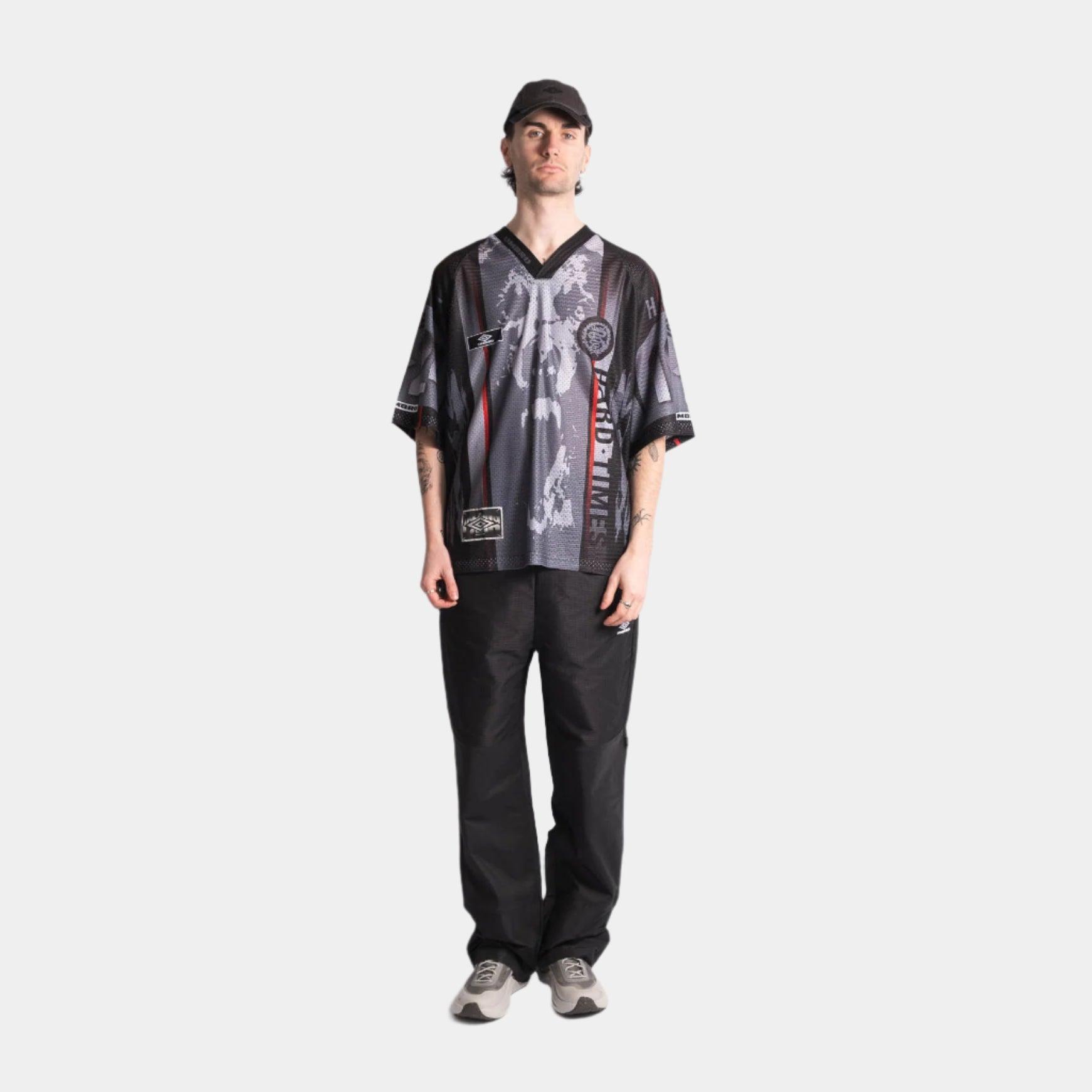 Umbro Check Track Pants - Navy/Dark Brown - Never Never