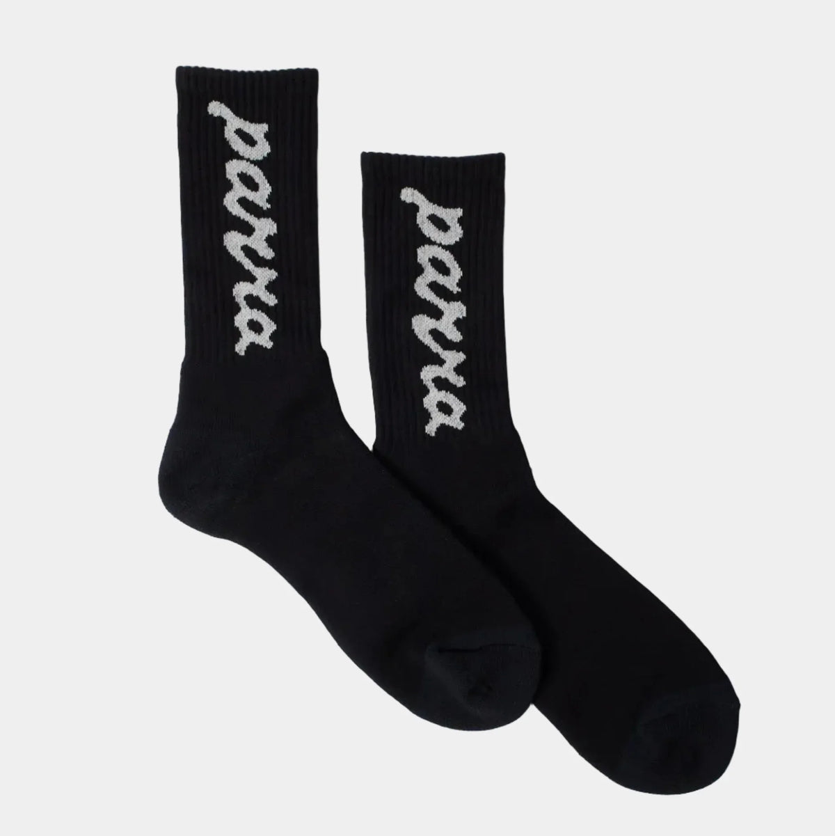 By Parra Lowercase Scriptlogo Crew Socks - Black