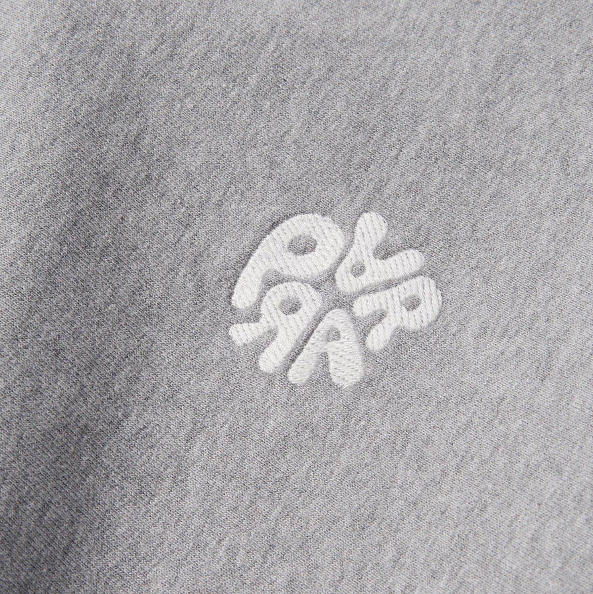By Parra Balloon Logo Crossgrain Crew Neck Sweatshirt - Heather Grey