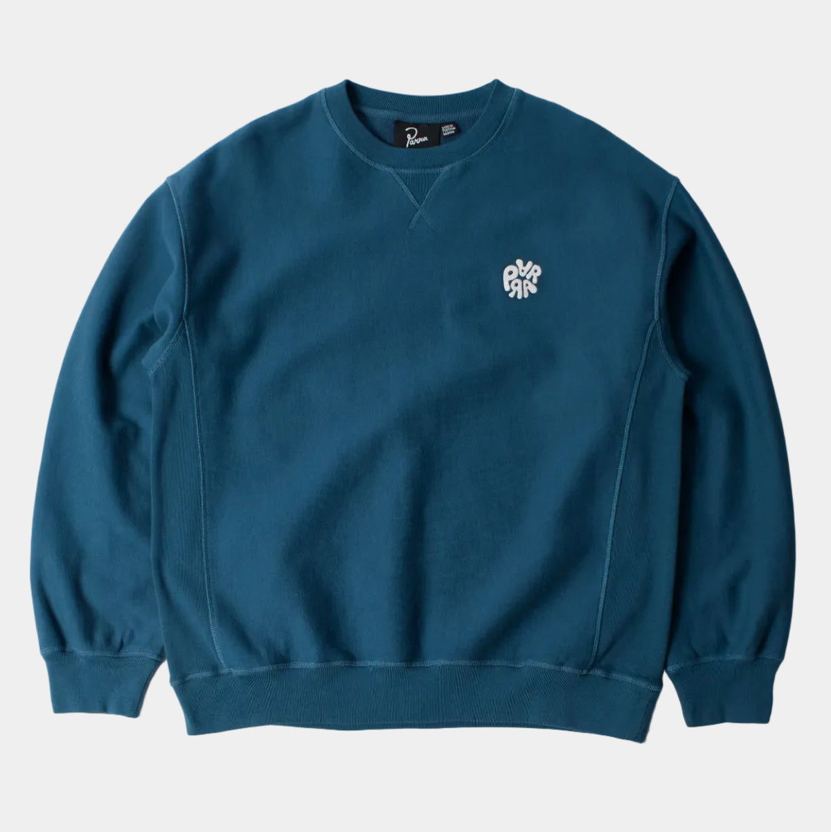 By Parra Balloon Logo Crossgrain Crew Neck Sweatshirt - Blue