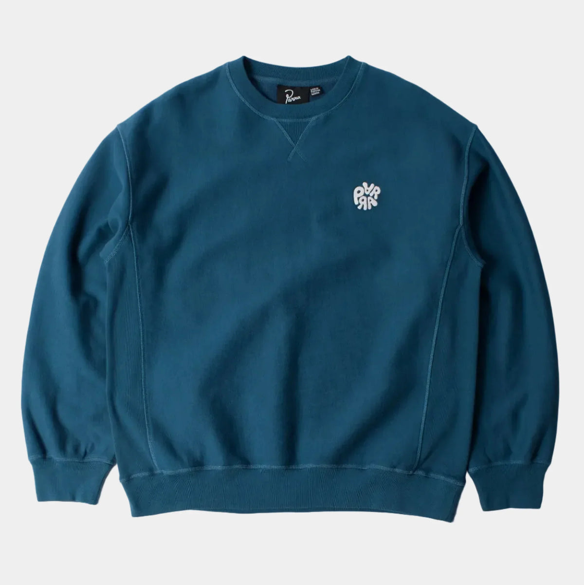 By Parra Balloon Logo Crossgrain Crew Neck Sweatshirt - Blue