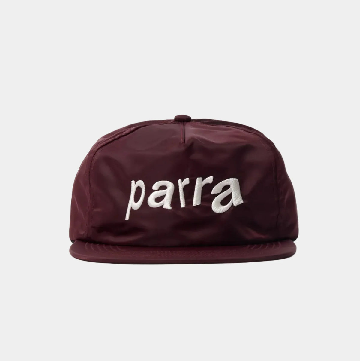 By Parra Distorted 90s Memory 5 Panel Hat - Dark Red