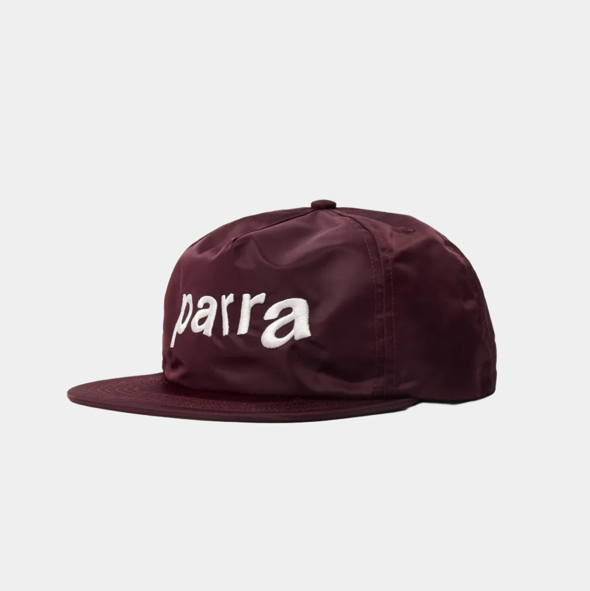By Parra Distorted 90s Memory 5 Panel Hat - Dark Red