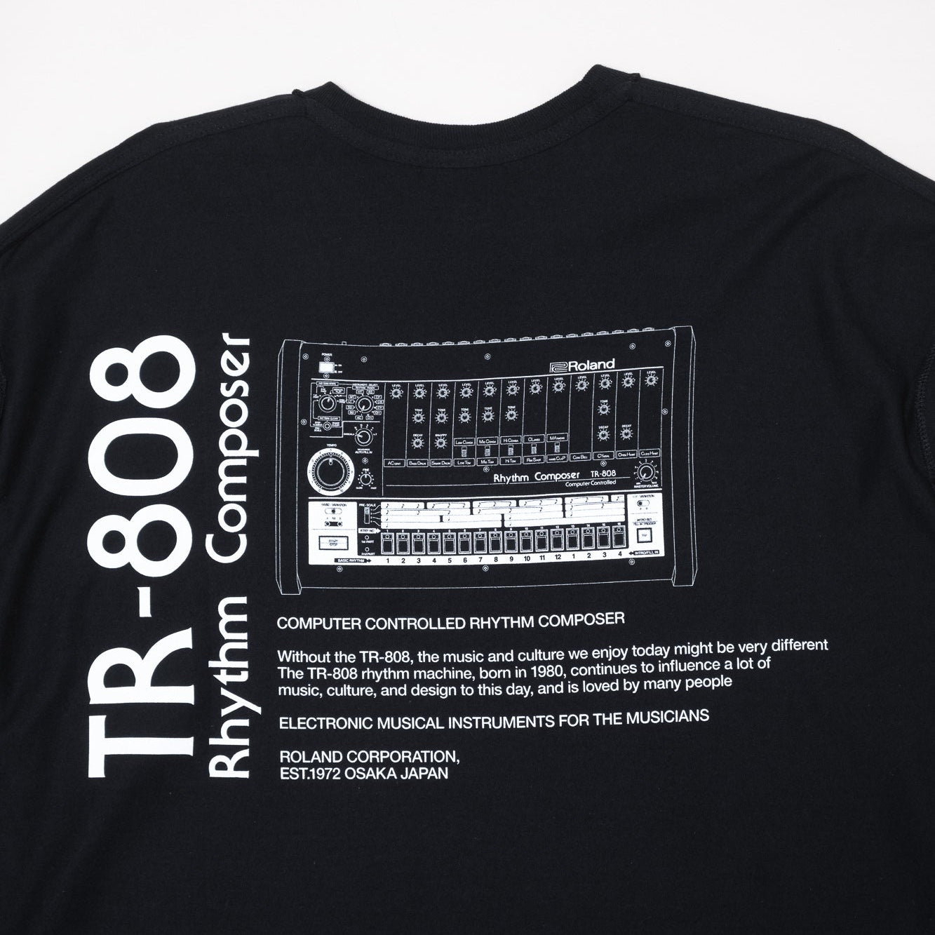 is-ness x Roland TR-808 LS Tee - Black