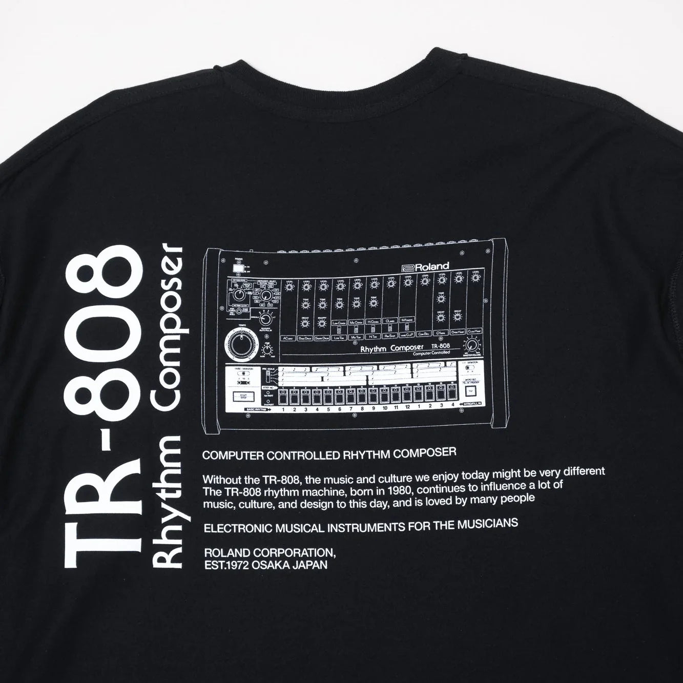 is-ness x Roland TR-808 LS Tee - Black