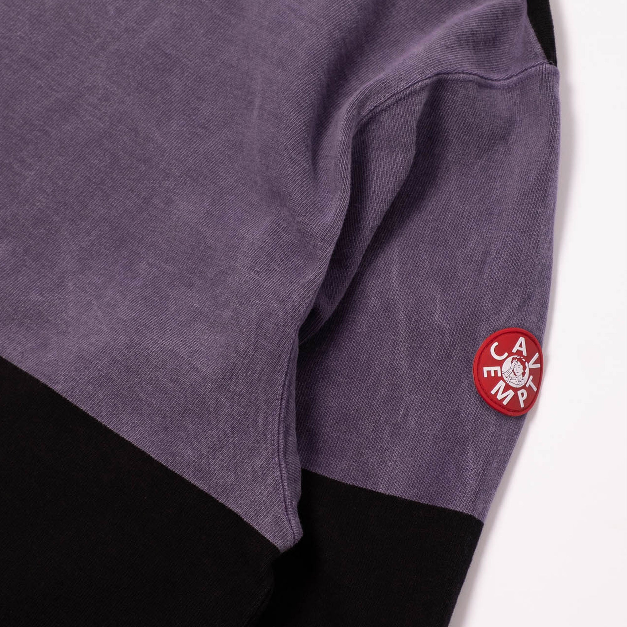 Cav Empt Overdye Stripe Long Sleeve Crew Neck - Purple