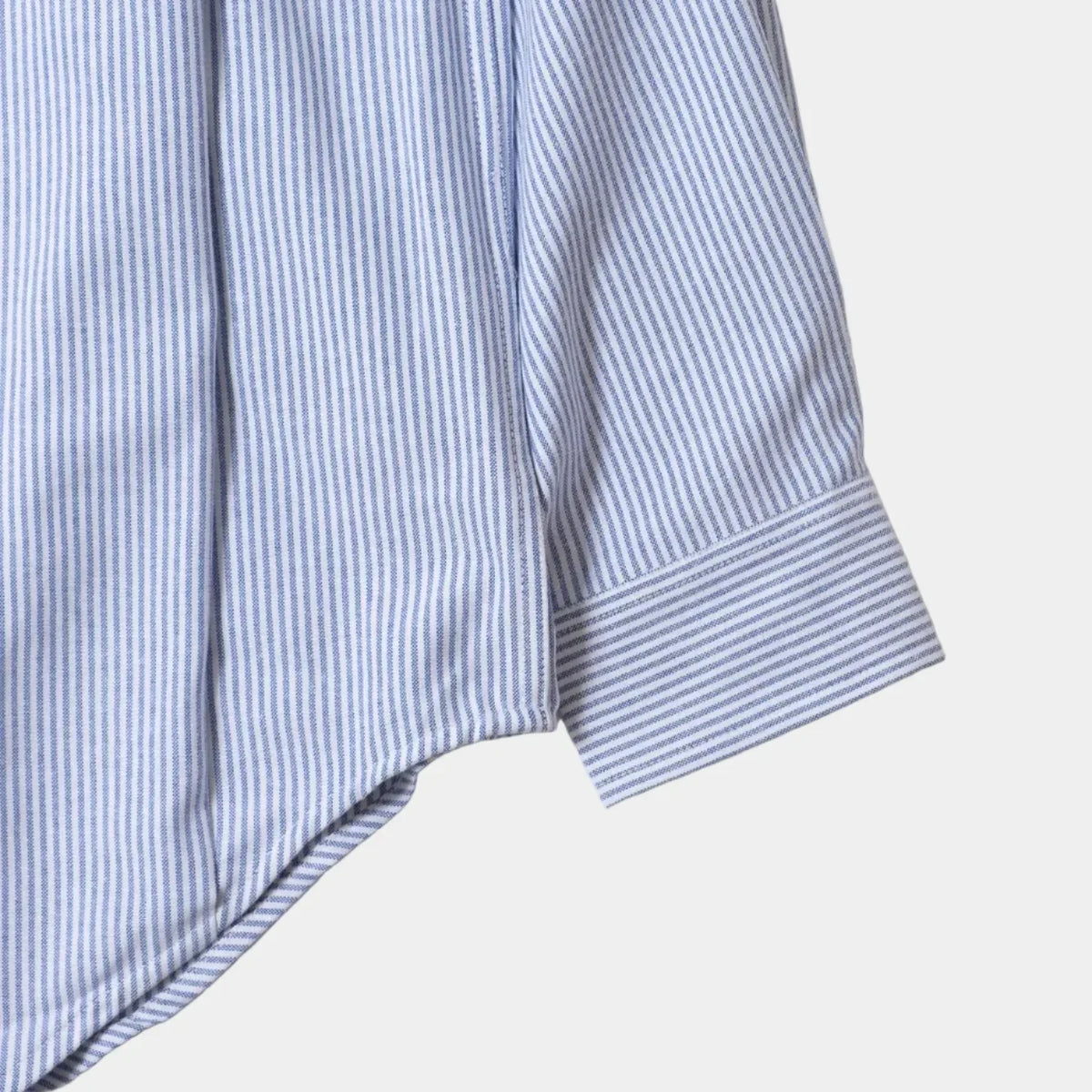 Anglan Double Button Striped Shirt - Blue