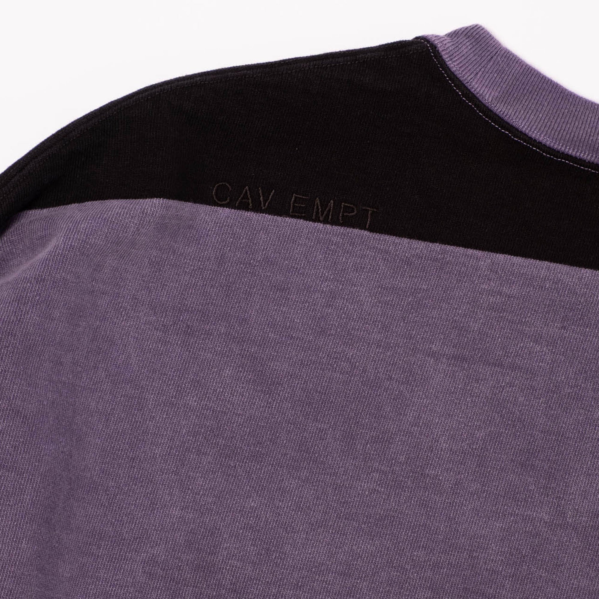 Cav Empt Overdye Stripe Long Sleeve Crew Neck - Purple