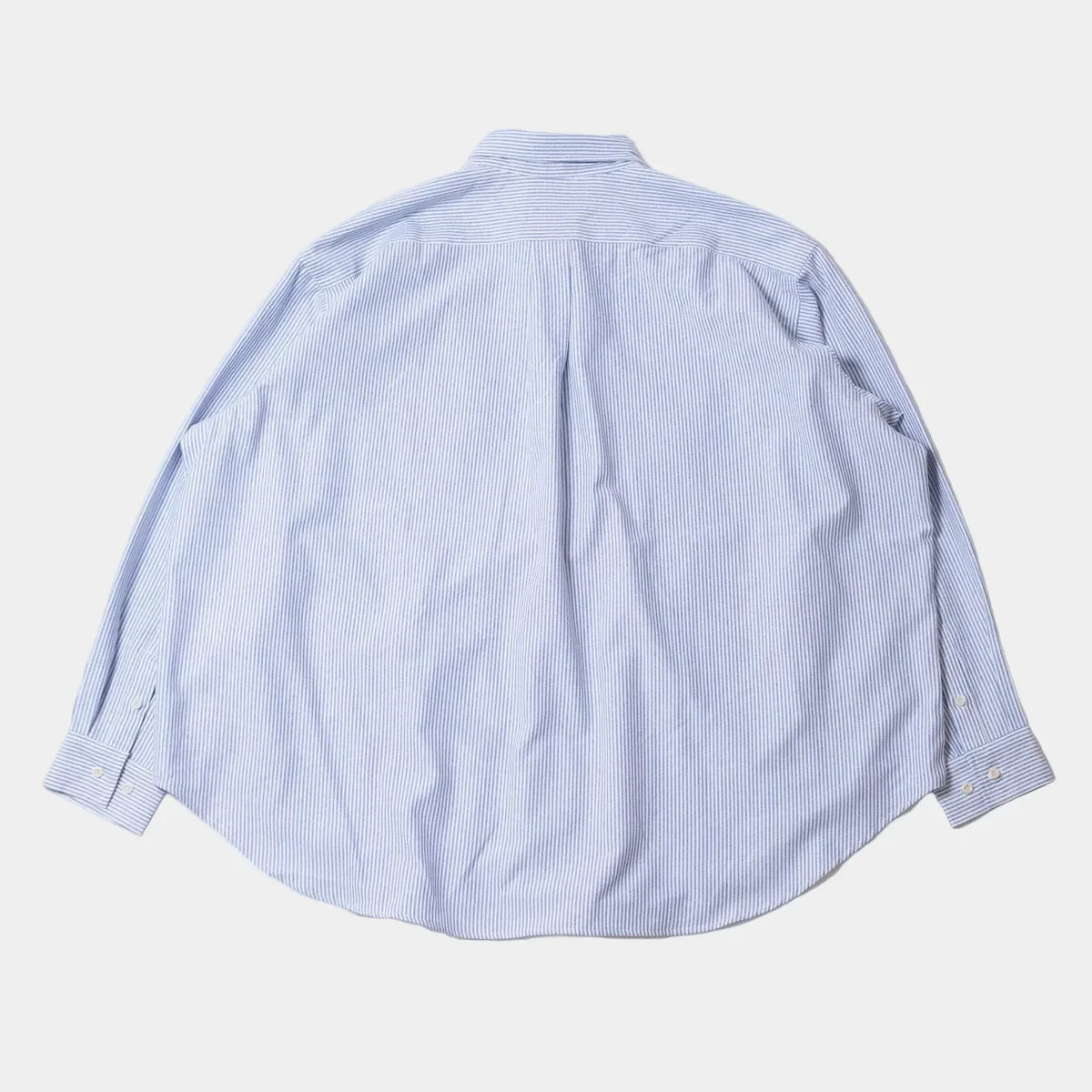 Anglan Double Button Striped Shirt - Blue