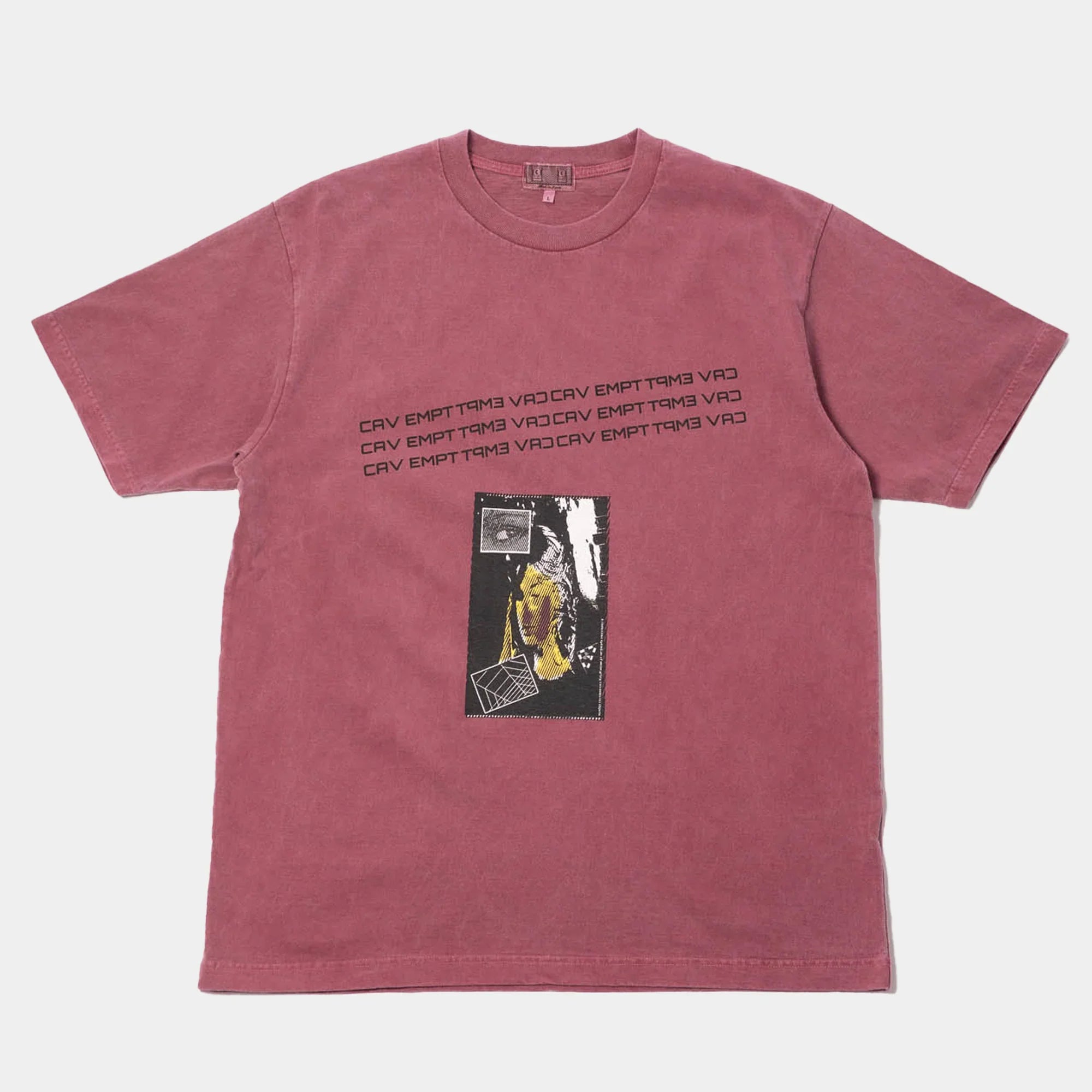 Cav Empt Overdye Rhetorical Operations T-Shirt - Burgundy