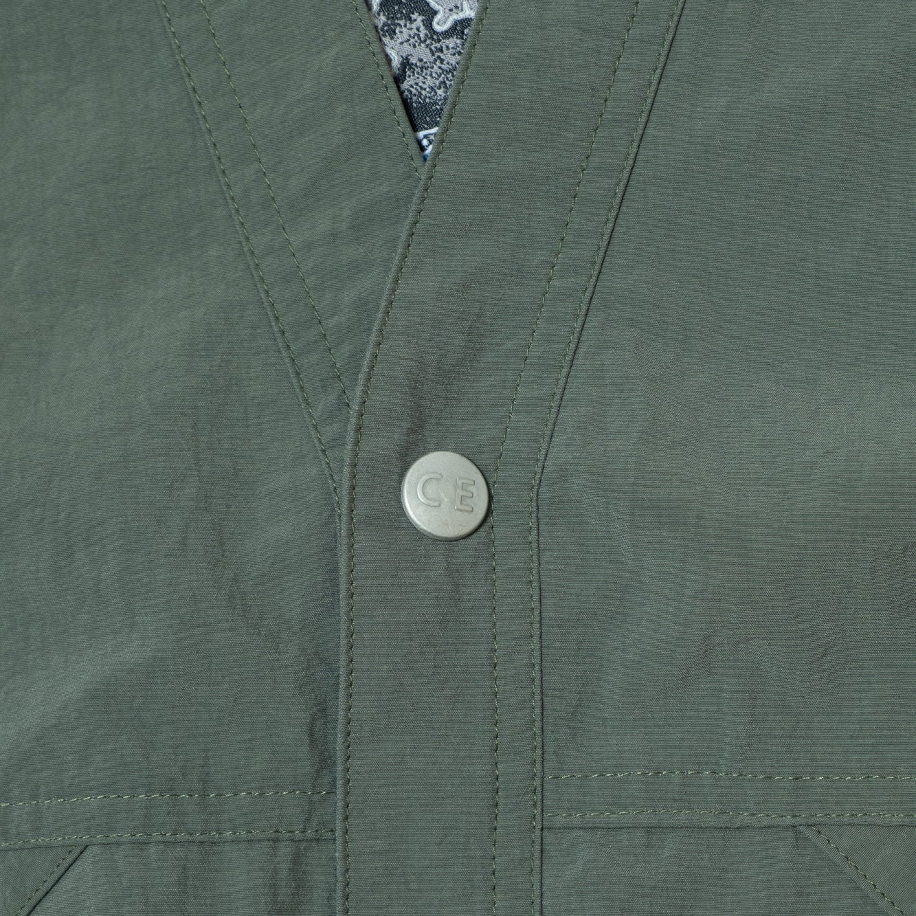 Cav Empt Nylon Cardigan - Green
