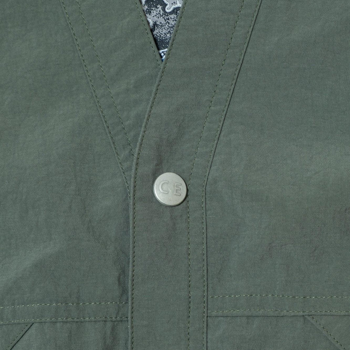 Cav Empt Nylon Cardigan - Green