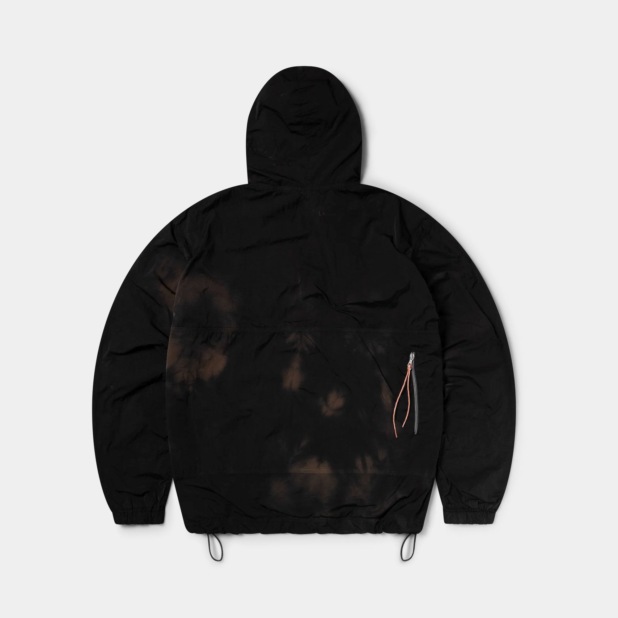 Aries Rag Dye Hooded Windcheater Jacket - Brown