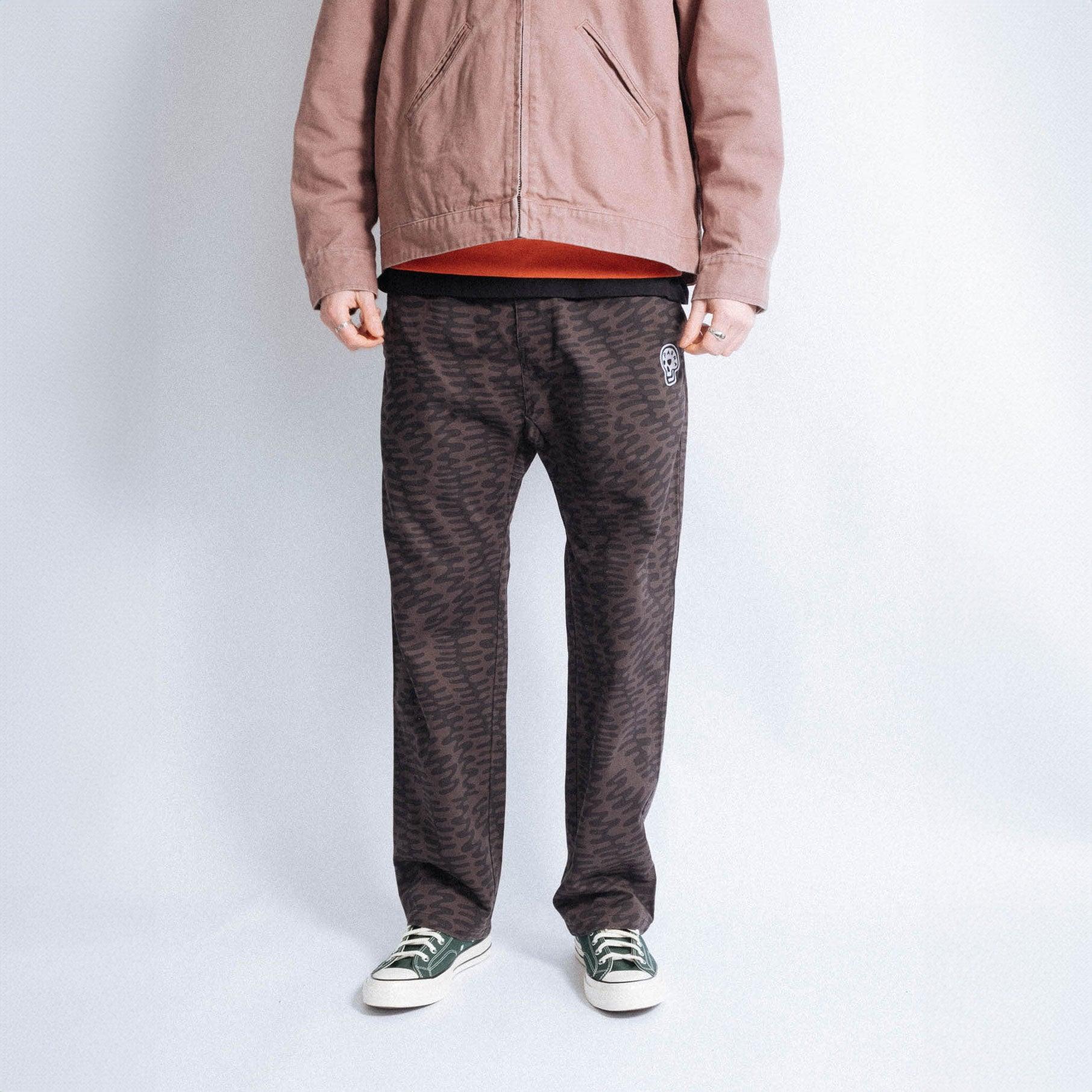 By Parra Stitched Skull Pants - Washed Grey - Never Never