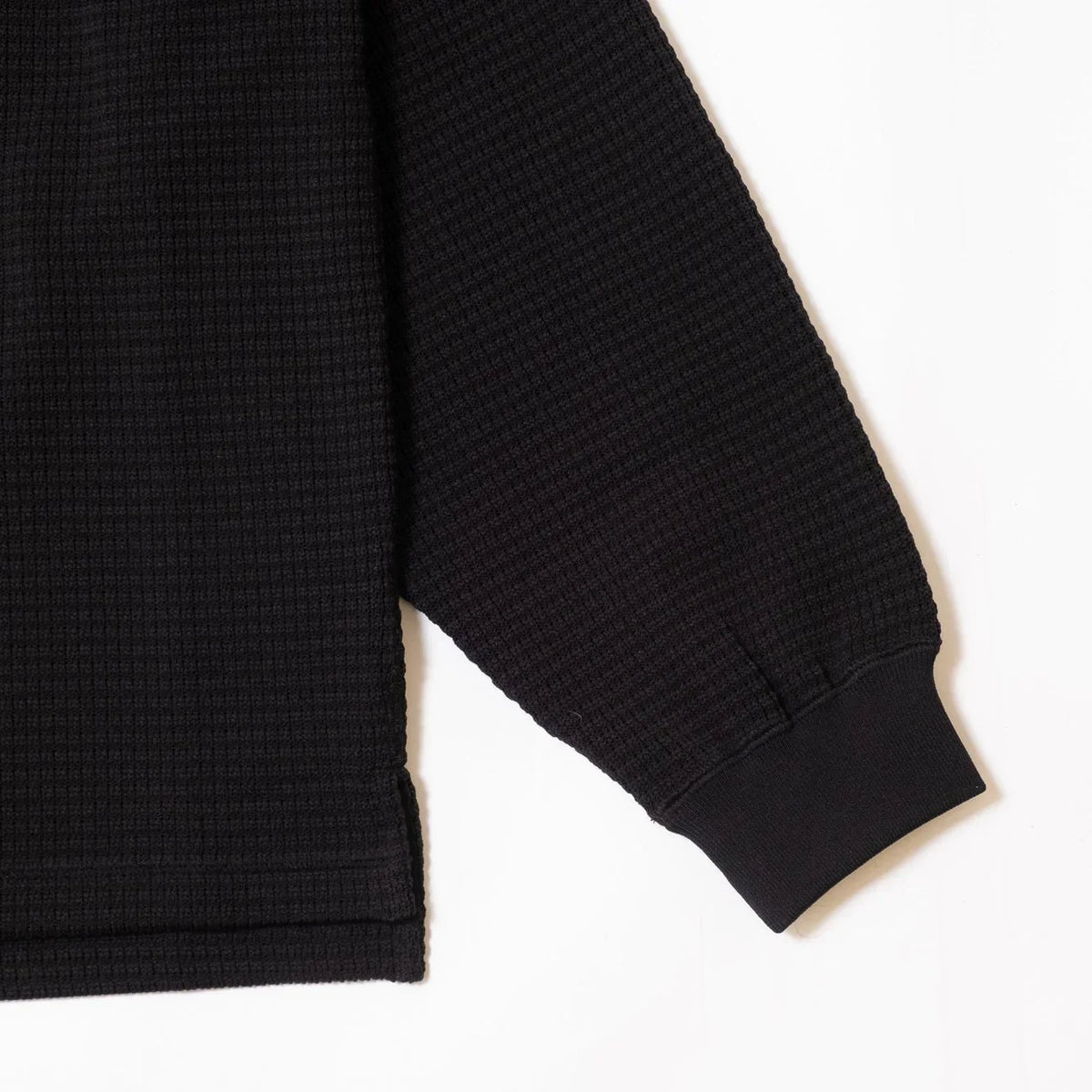 Cav Empt Waffle PE Jersey Zip Shirt - Black
