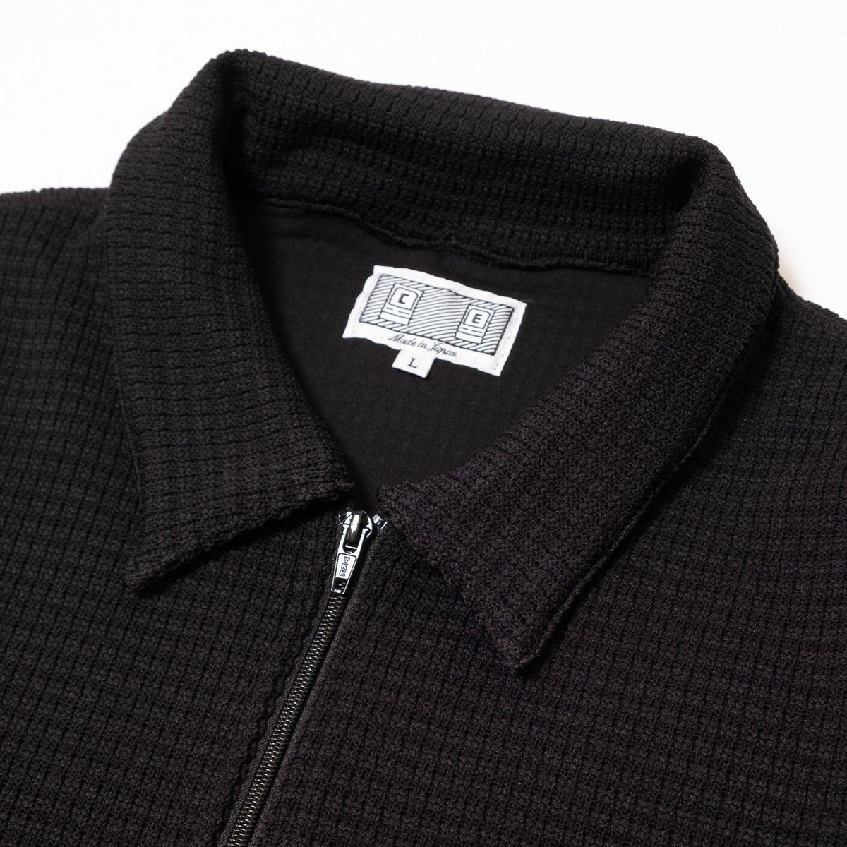 Cav Empt Waffle PE Jersey Zip Shirt - Black