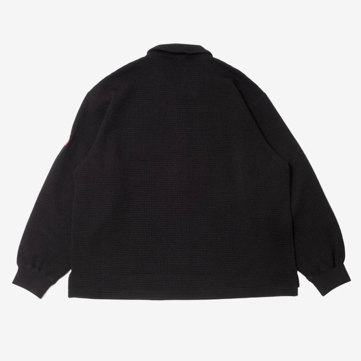 Cav Empt Waffle PE Jersey Zip Shirt - Black