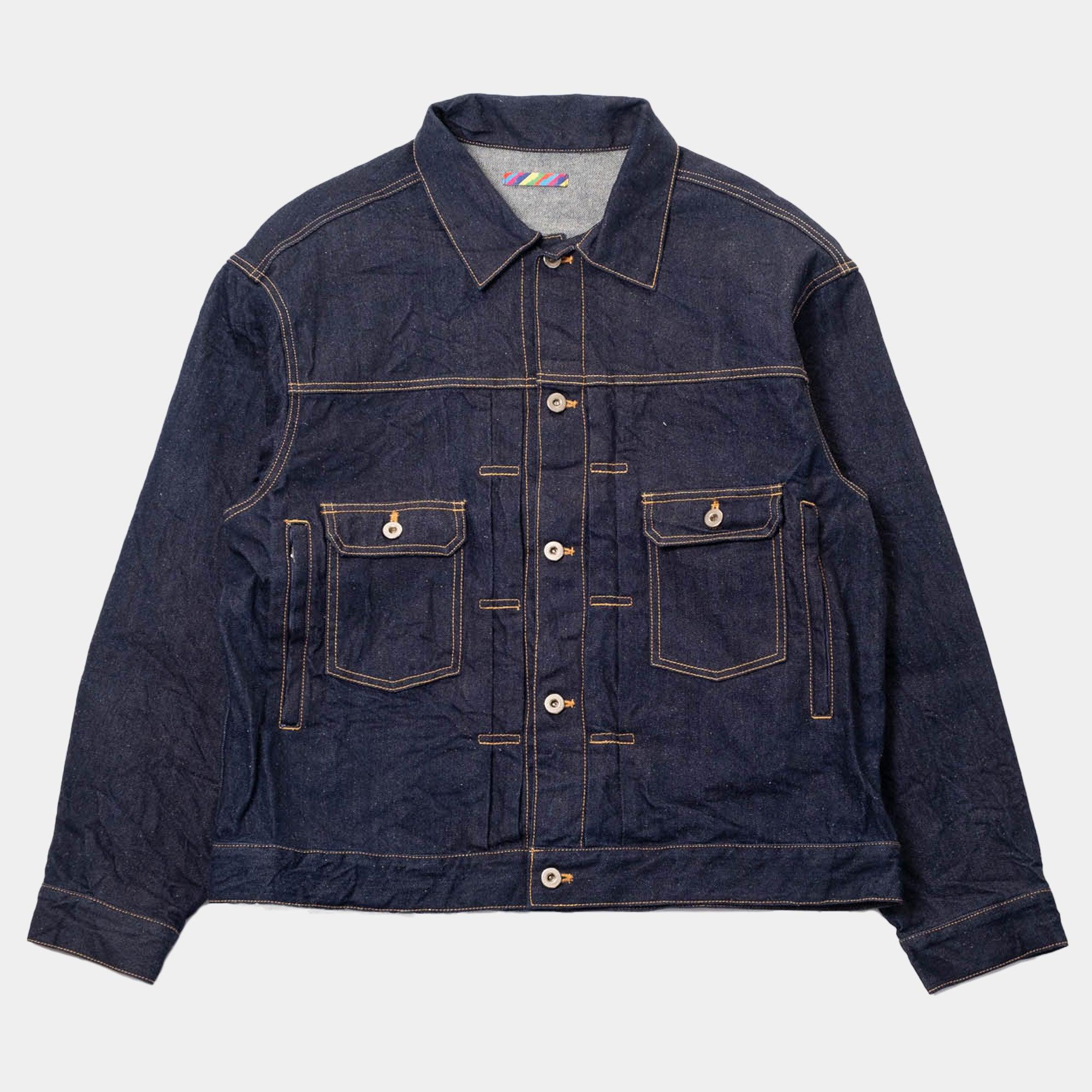 is-ness Silk Denim Jacket - Indigo - Never Never