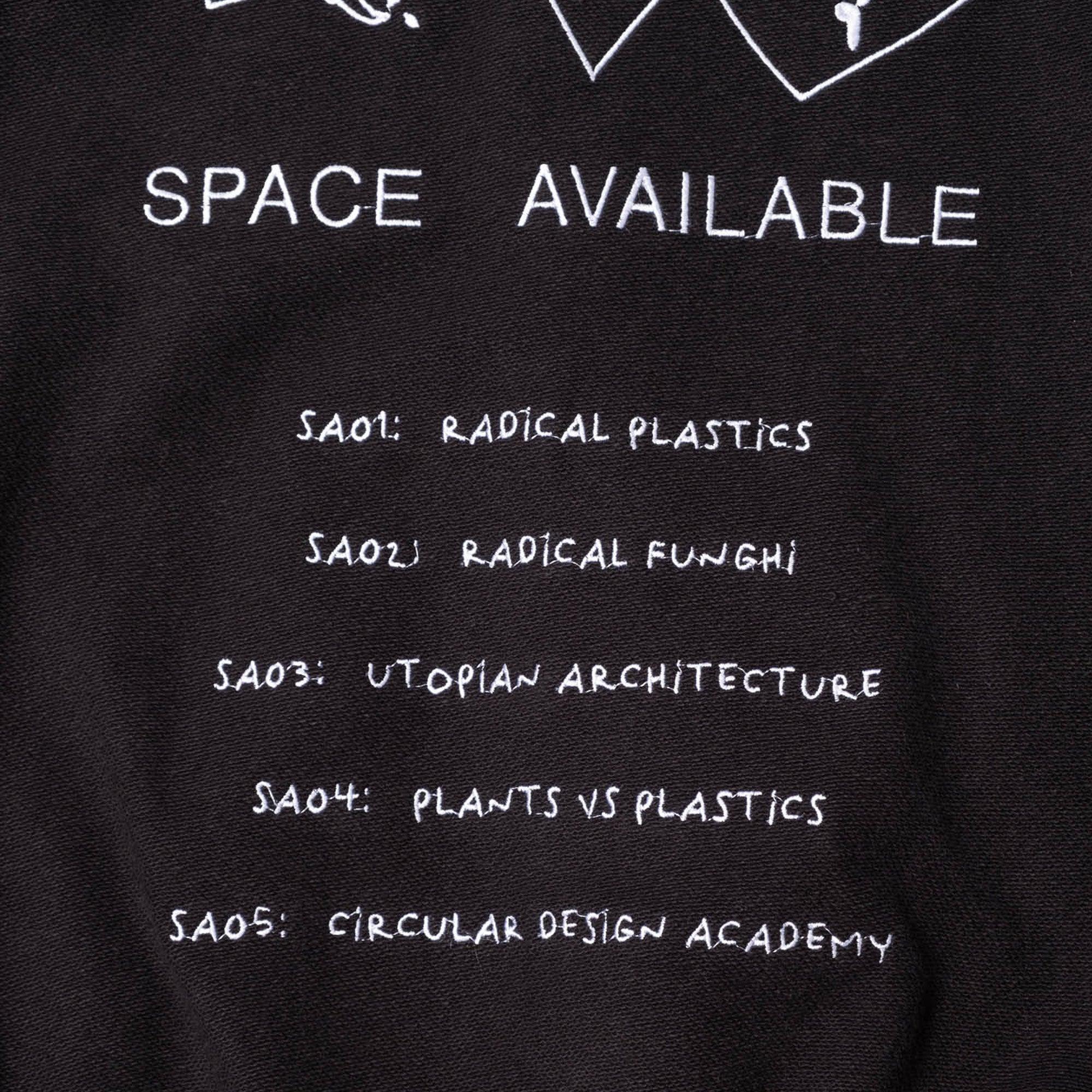Space Available Studio Varsity Jacket - Black - Never Never