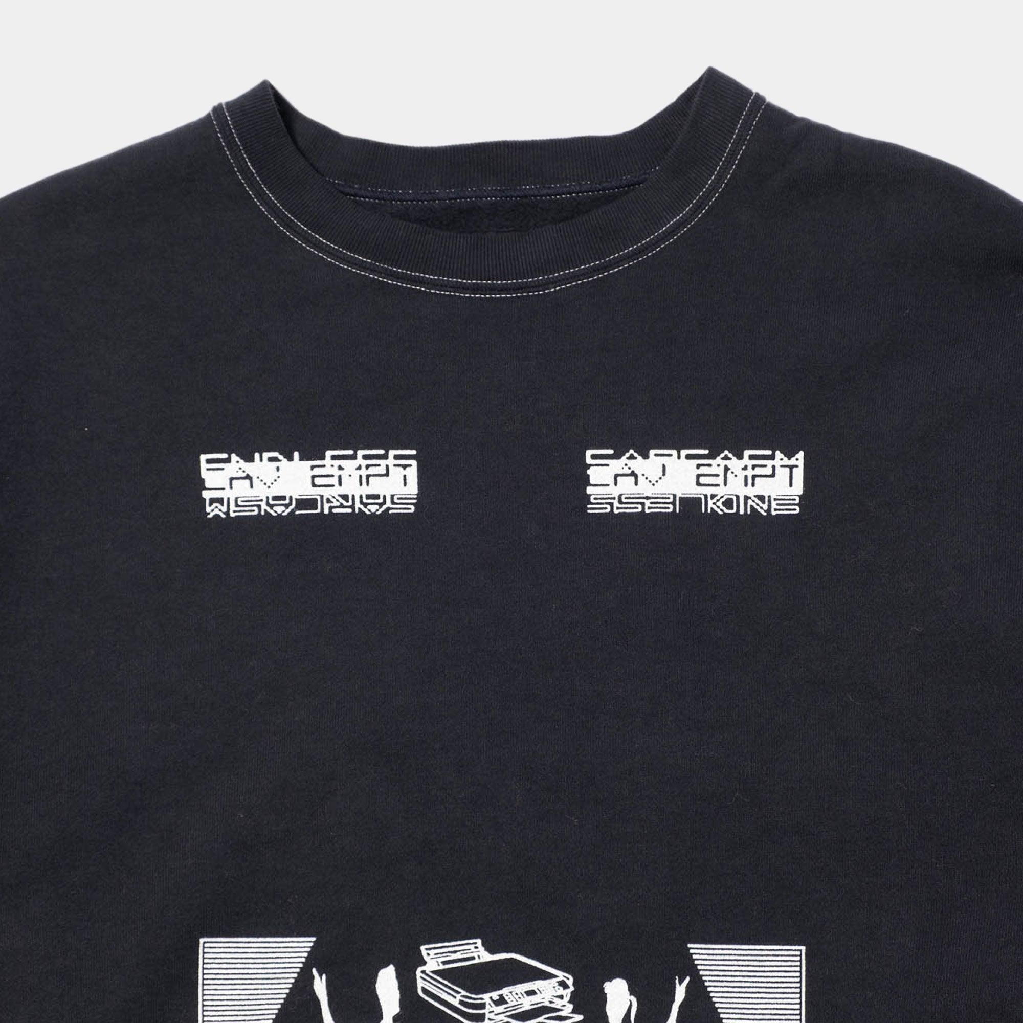 Cav Empt Overdye MD Machines Crew Neck Sweater - Black - Never Never