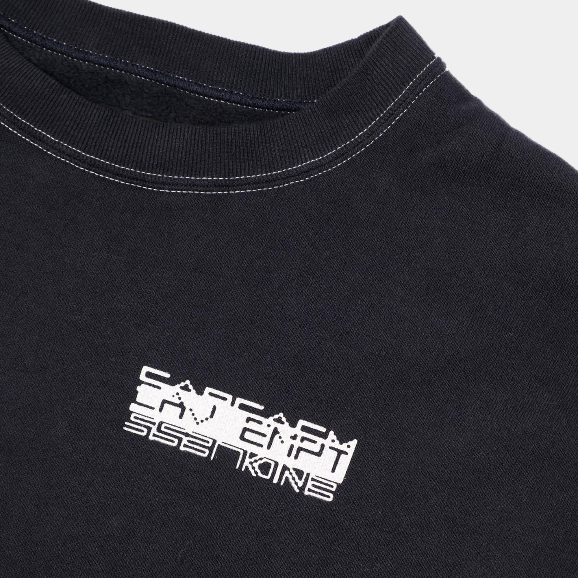 Cav Empt Overdye MD Machines Crew Neck Sweater - Black - Never Never