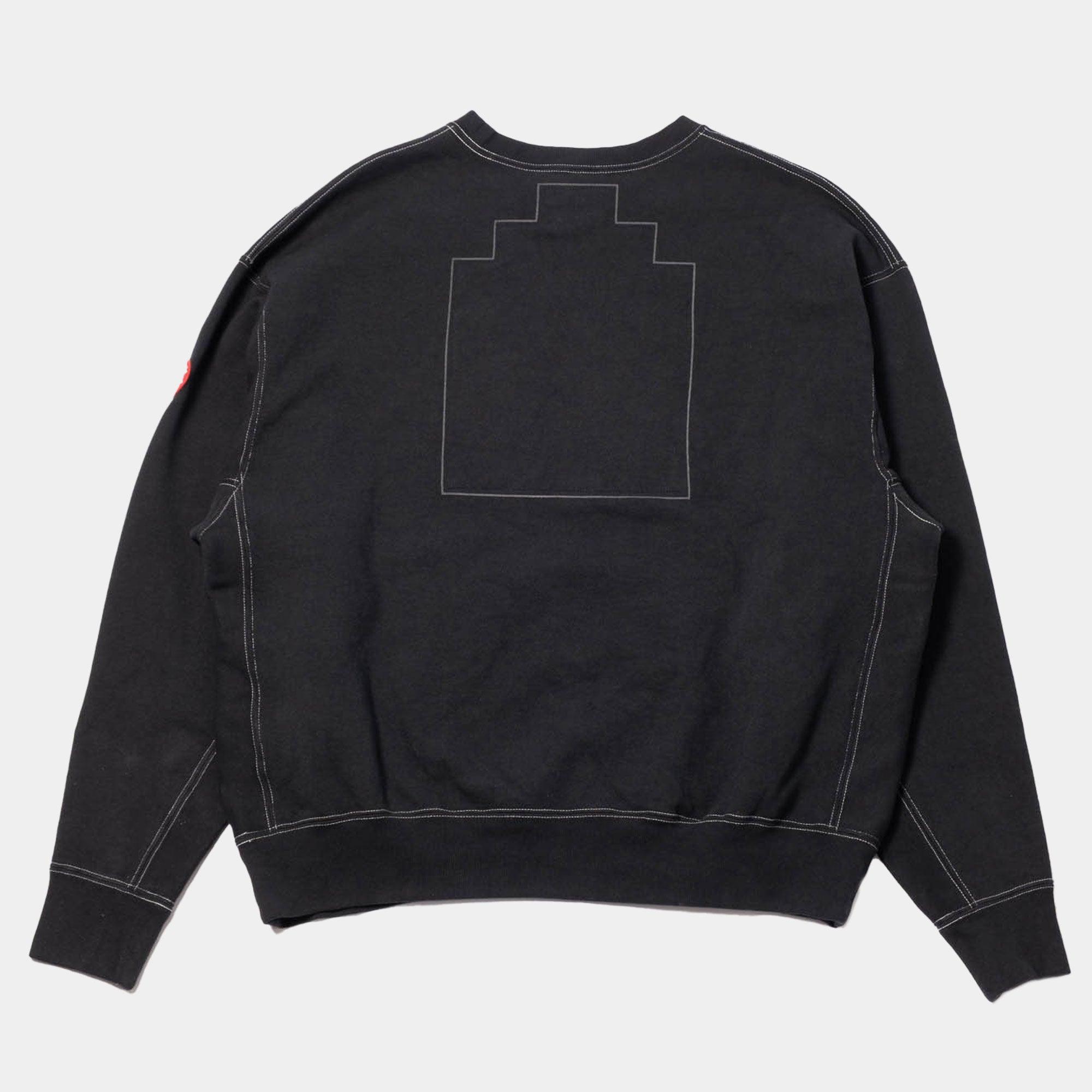 Cav Empt Overdye MD Machines Crew Neck Sweater - Black - Never Never