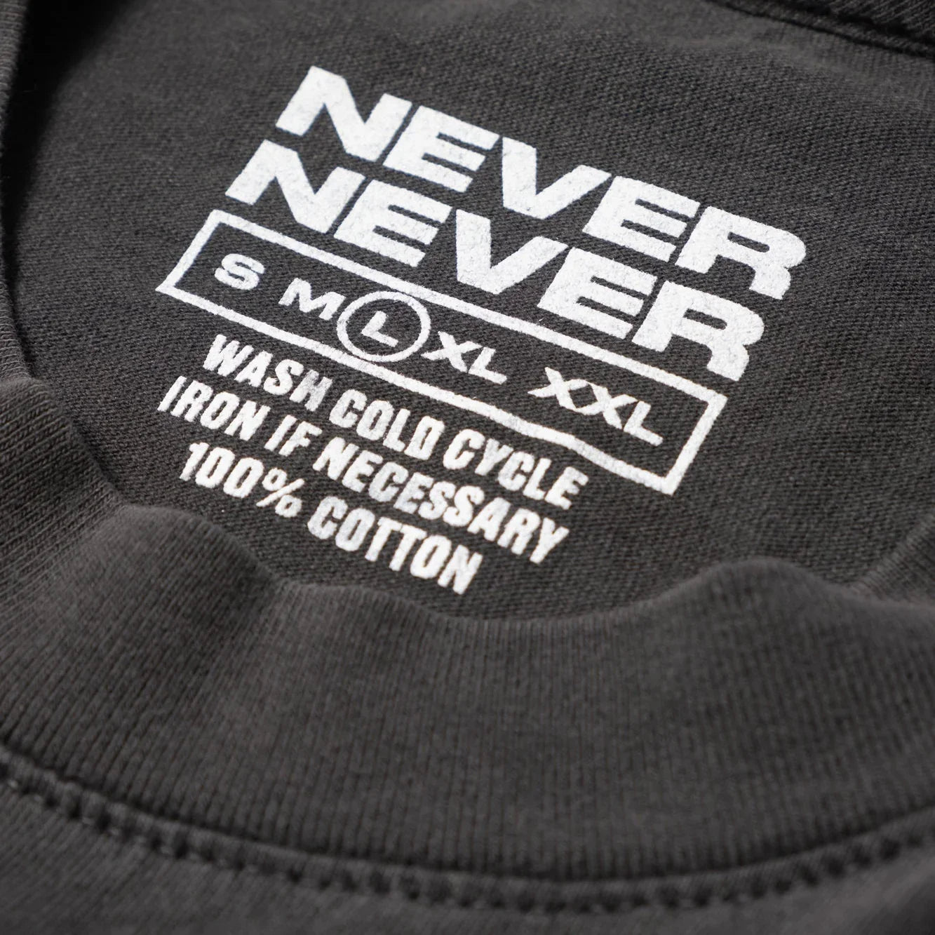 Never Never X Out Of Office Pin Tee - Washed Black