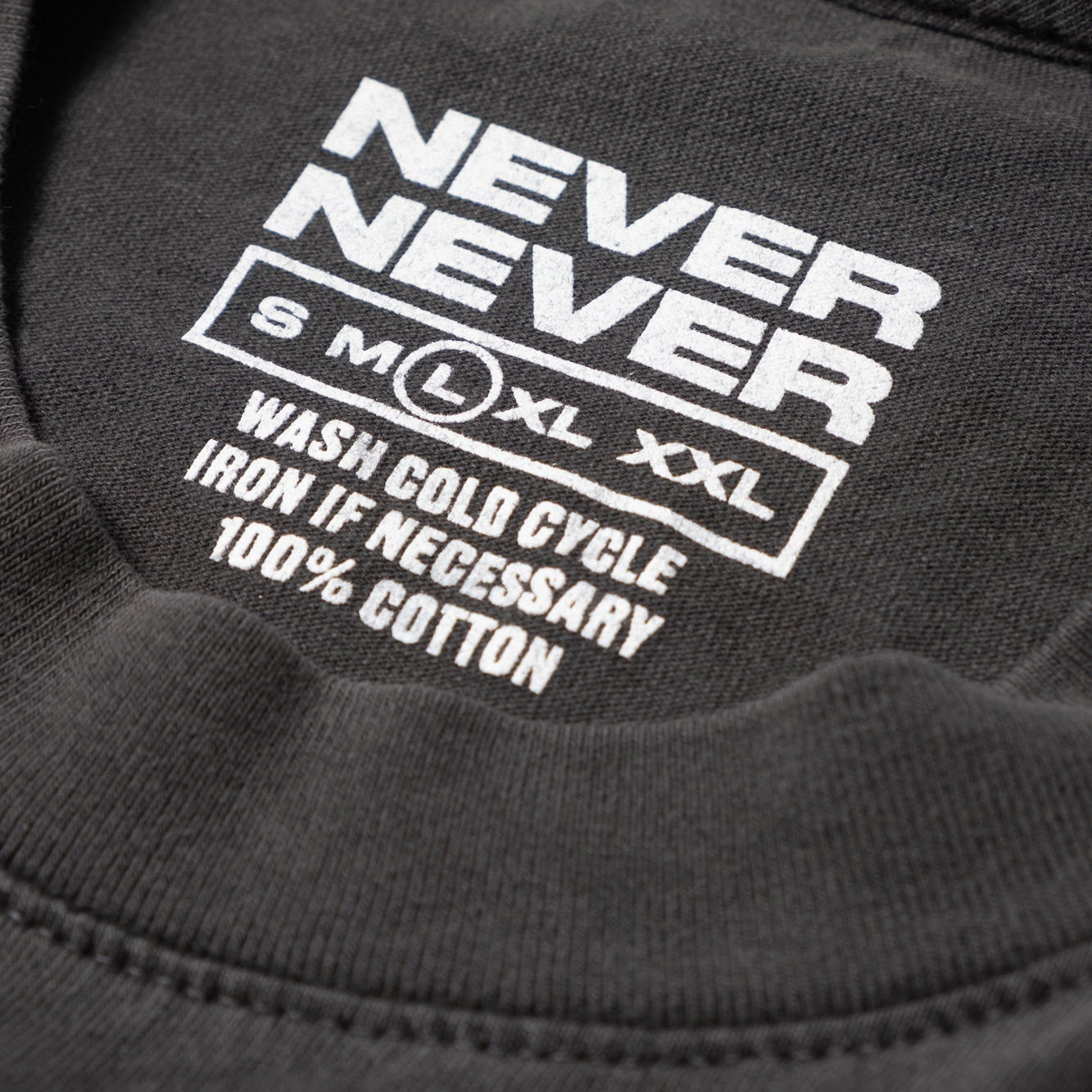 Never Never X Out Of Office Pin Tee - Washed Black