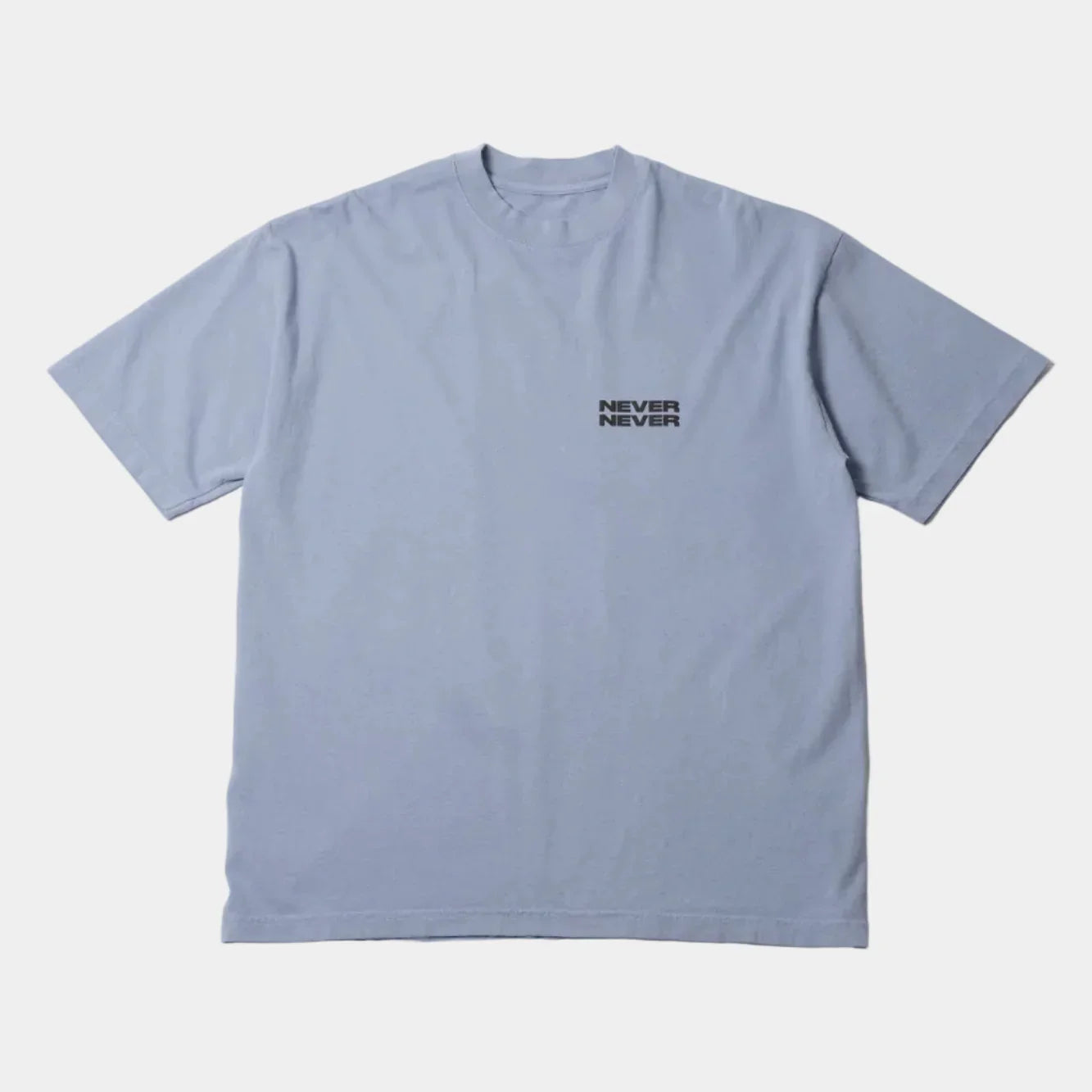 Never Never Stack Tee - Washed Blue