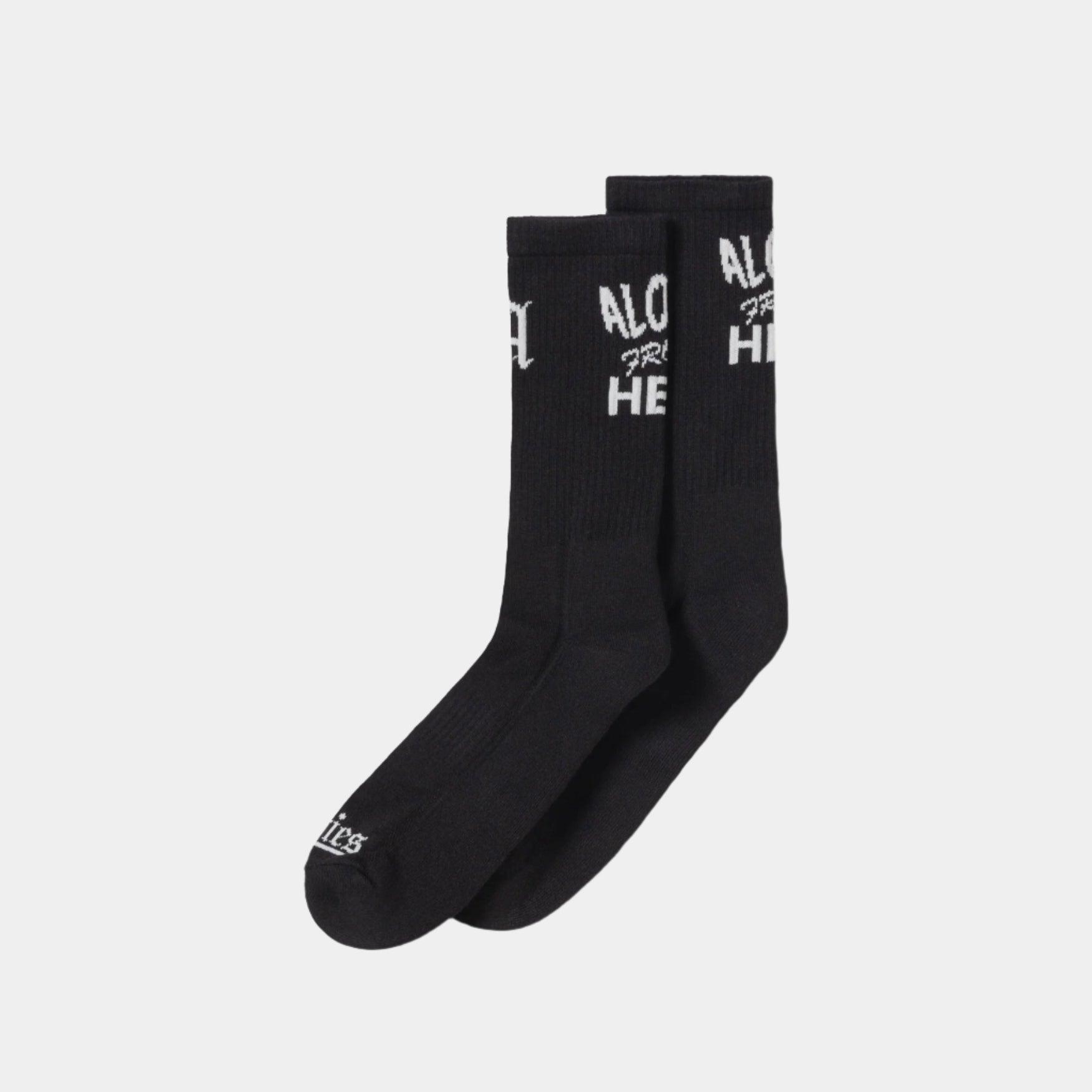 Aries Aloha From Hell Sock - Black - Never Never