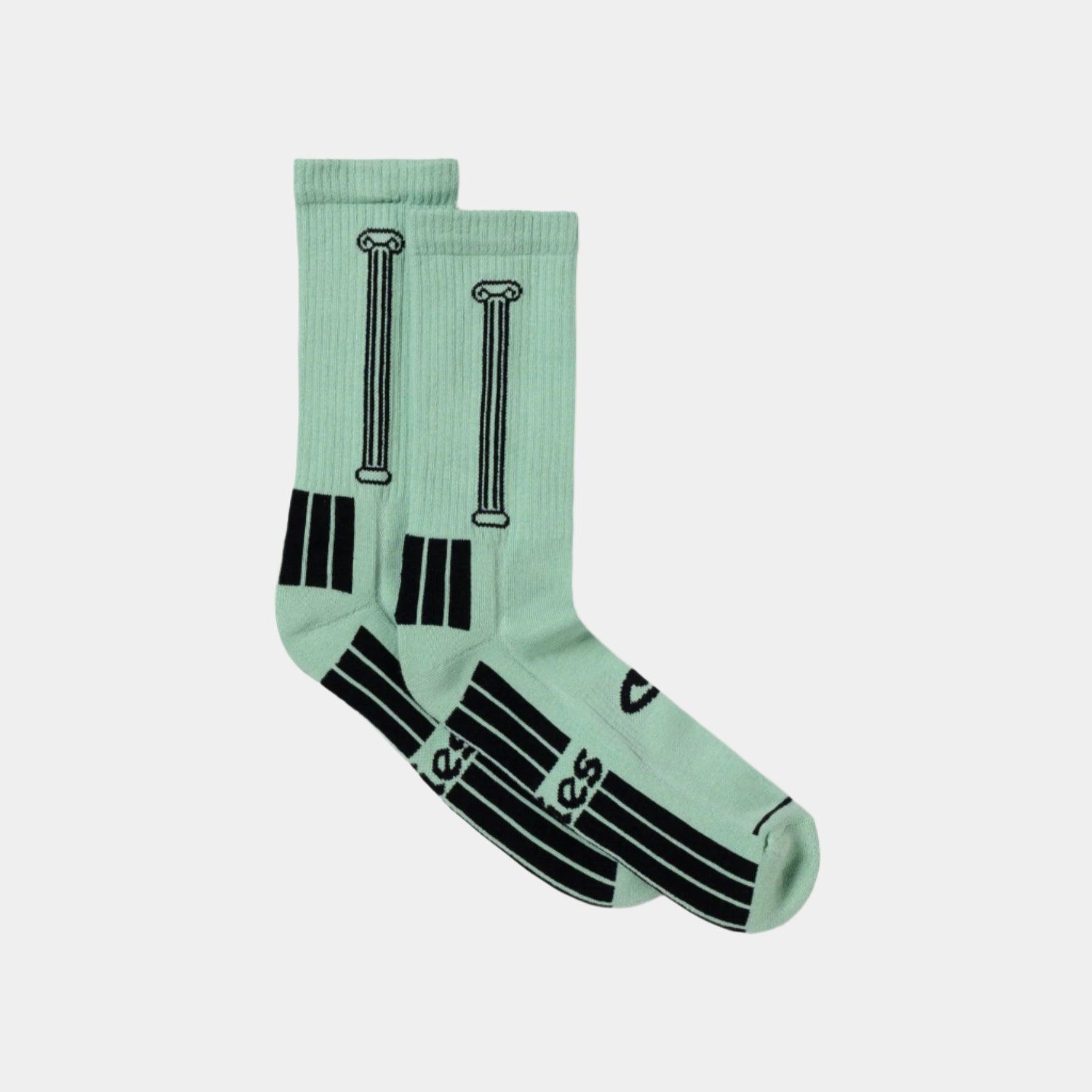 Aries Column Sock - Green - Never Never