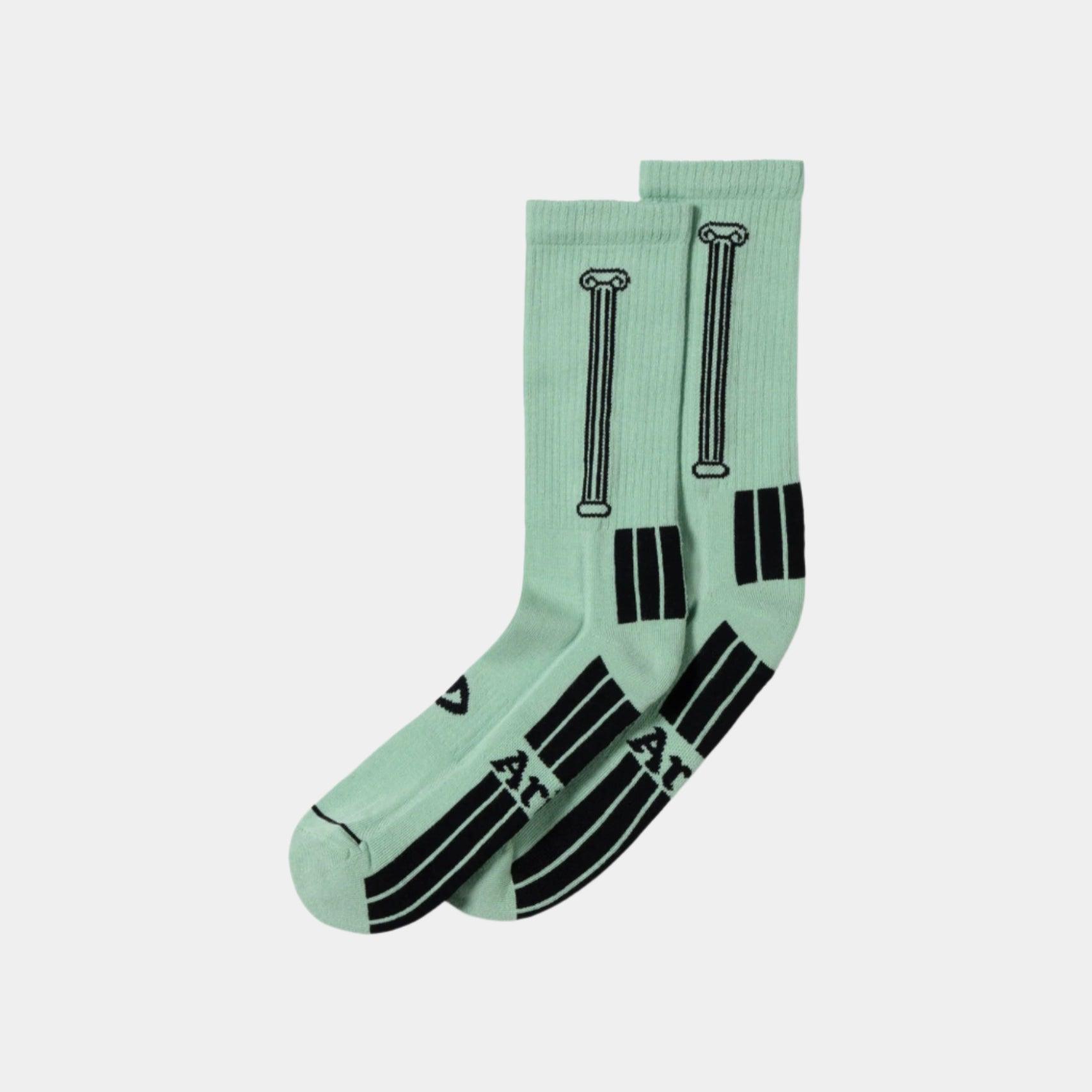 Aries Column Sock - Green - Never Never