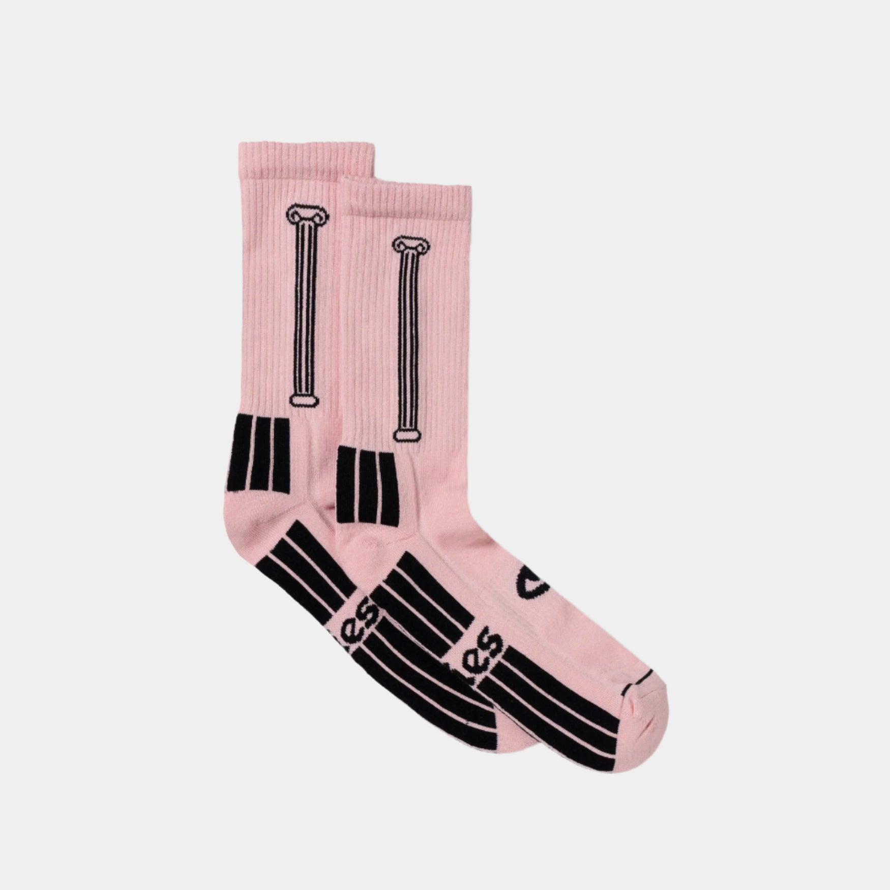 Aries Column Sock - Pink - Never Never