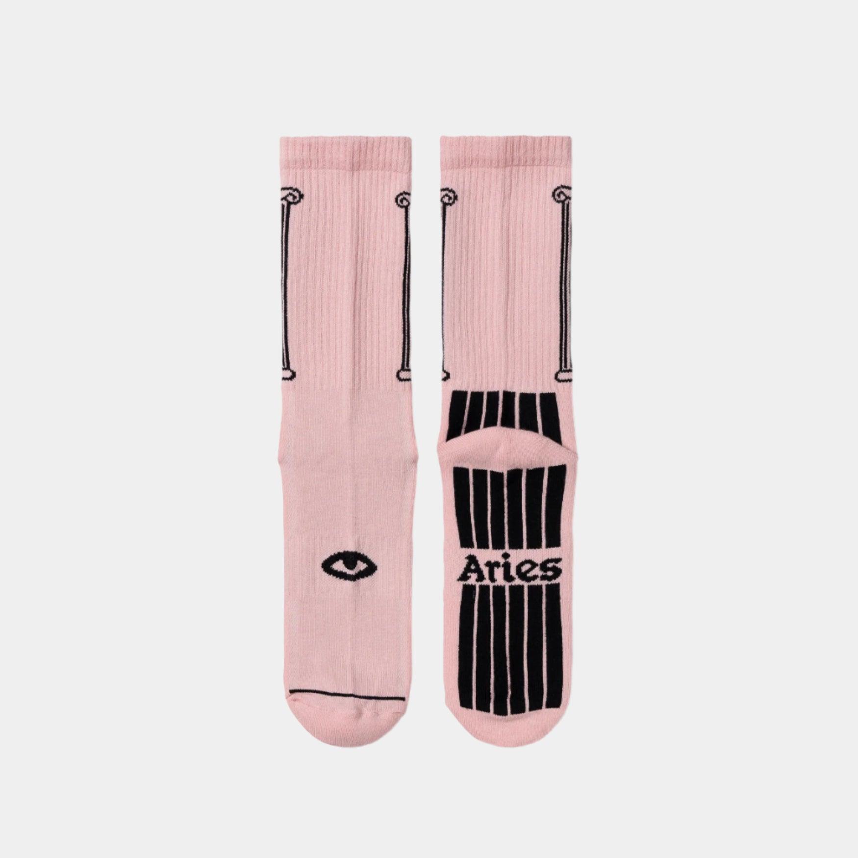 Aries Column Sock - Pink - Never Never