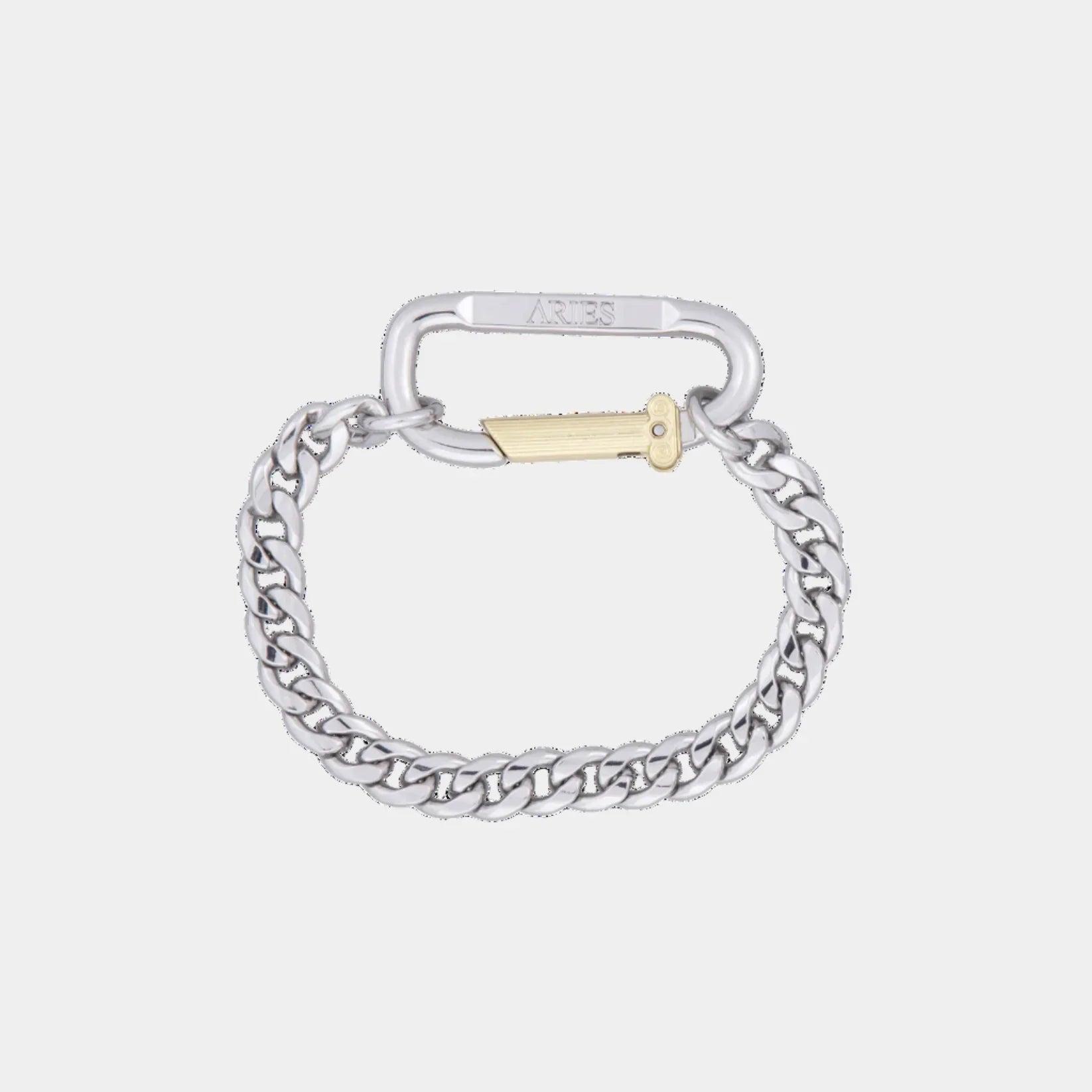 Aries Mini Carabiner Chain Bracelet - Silver