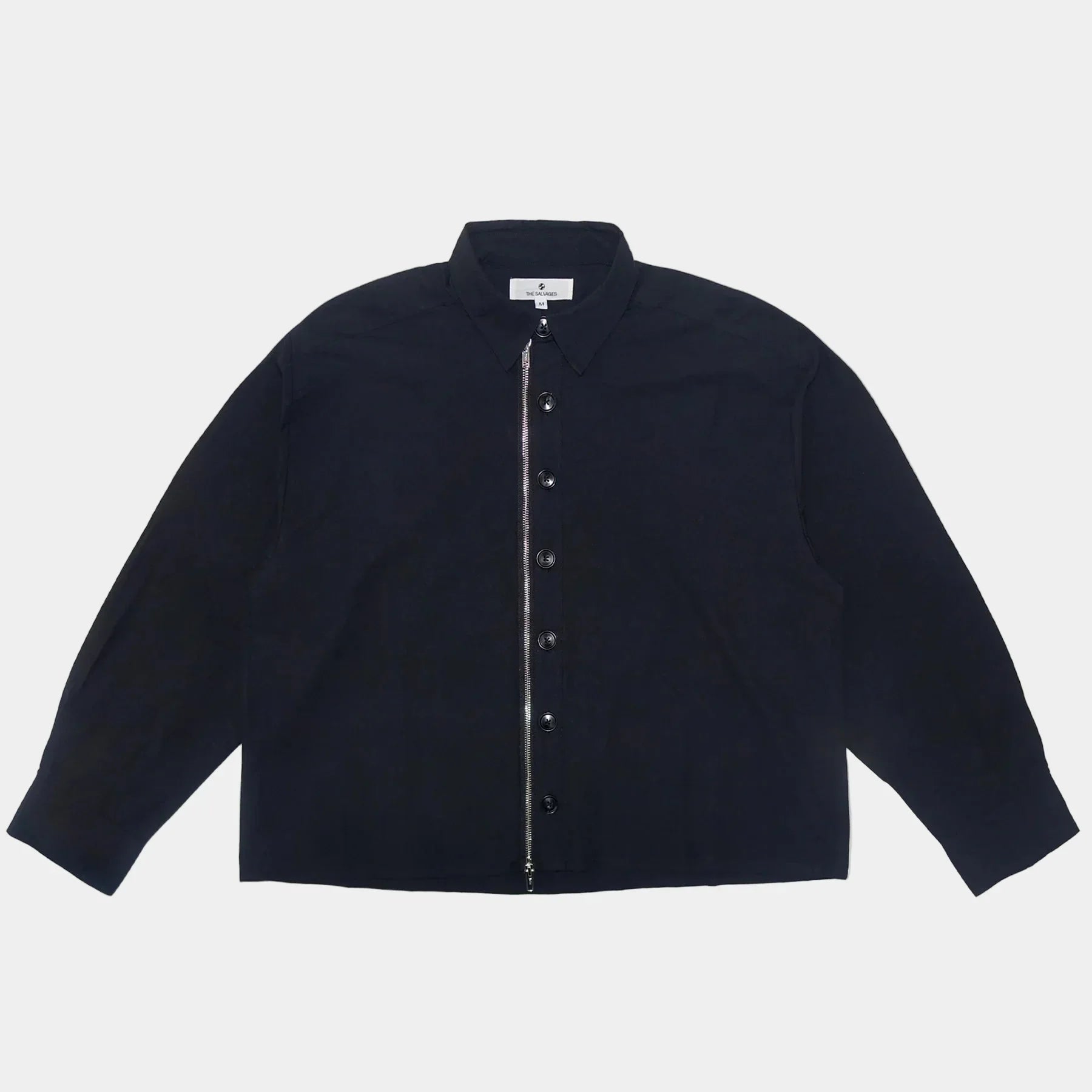The Salvages Porter Long Sleeve Shirt - Black