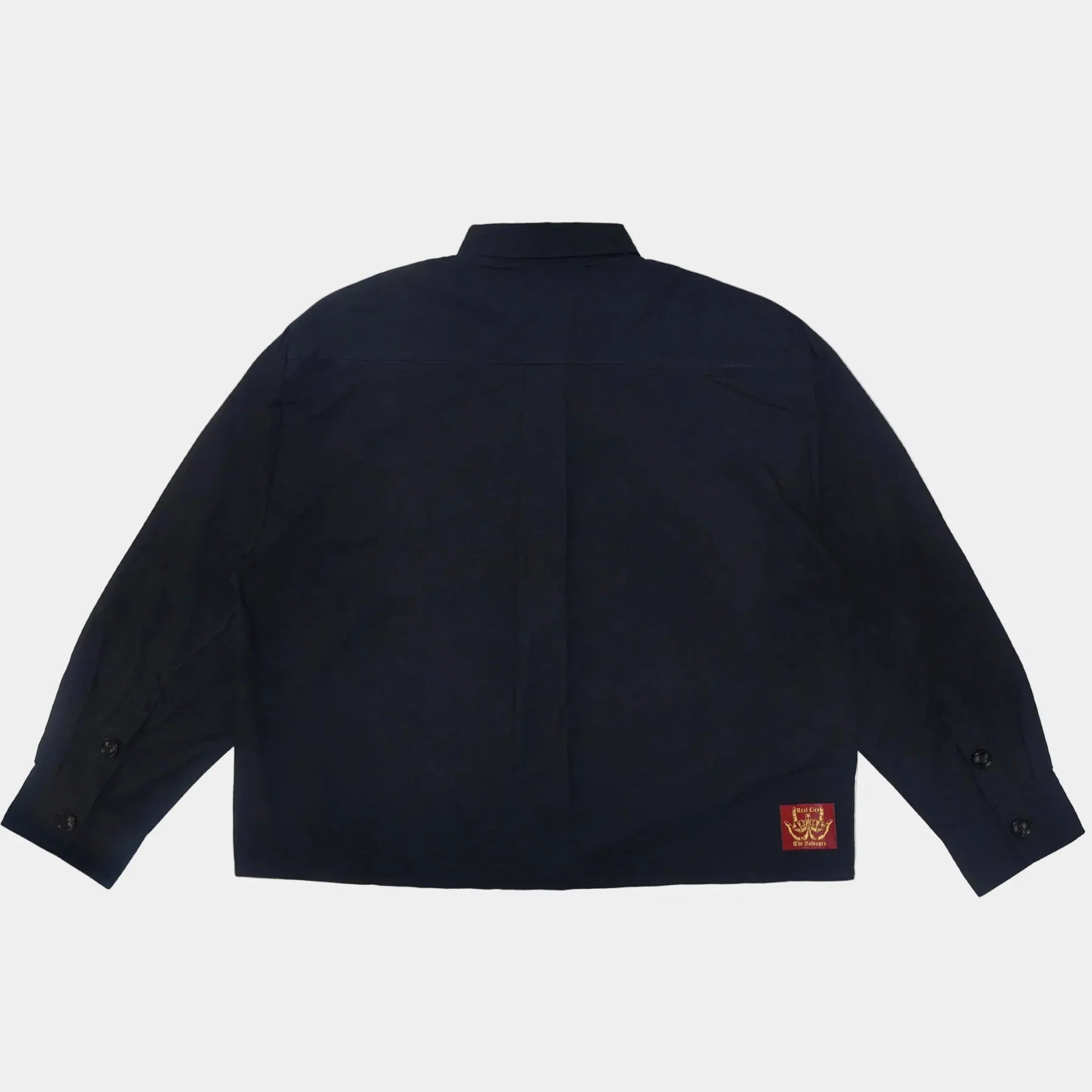 The Salvages Porter Long Sleeve Shirt - Black