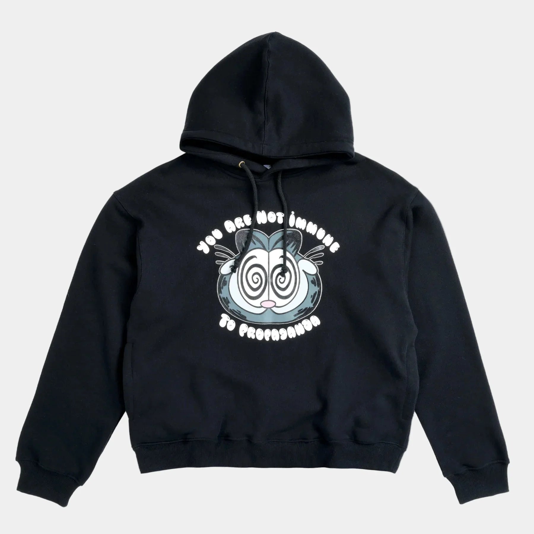 The Salvages Real Lies Propaganda Cat Hoodie - Black