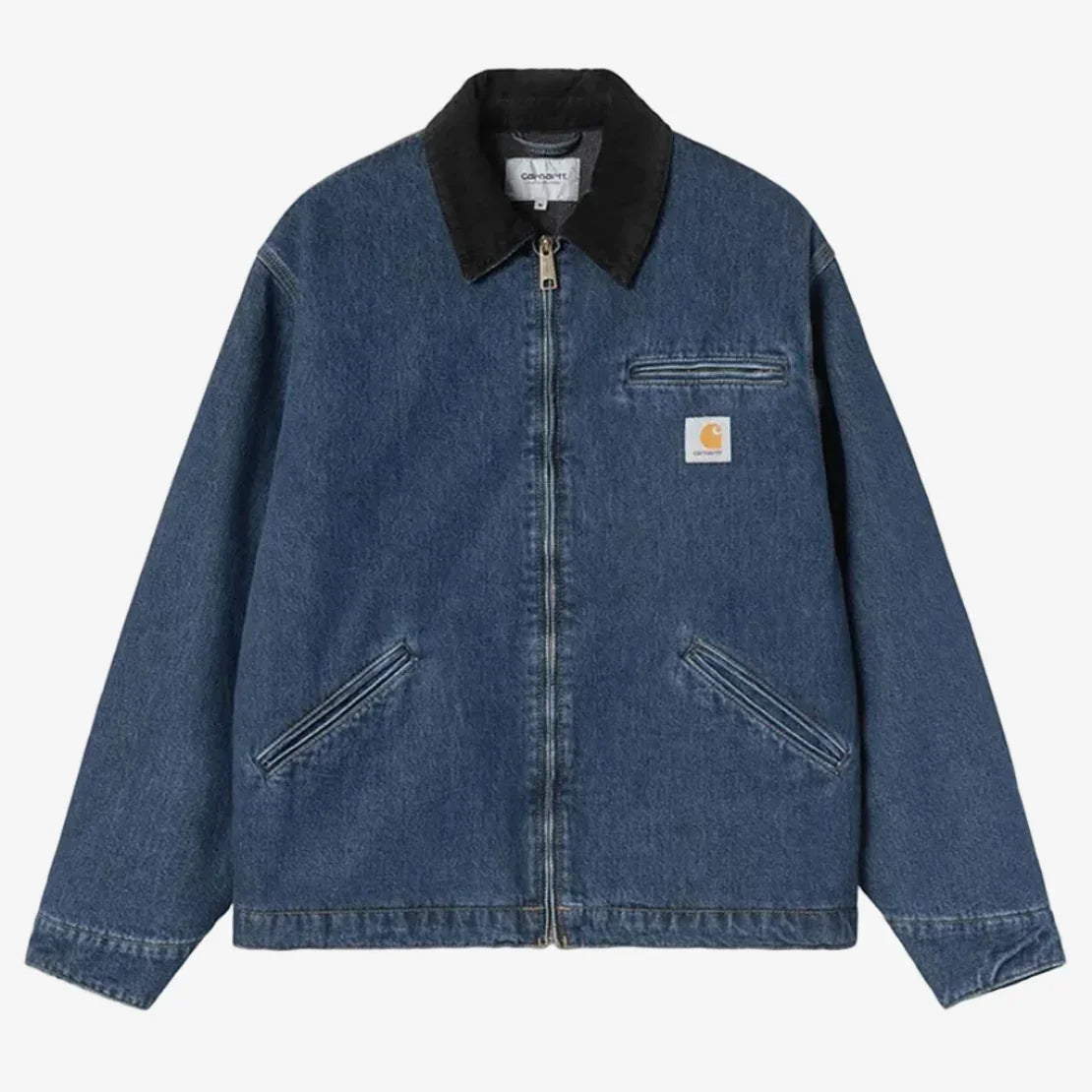 Carhartt WIP OG Detroit Jacket (Winter) - Smith Denim Blue/Black Stone Washed