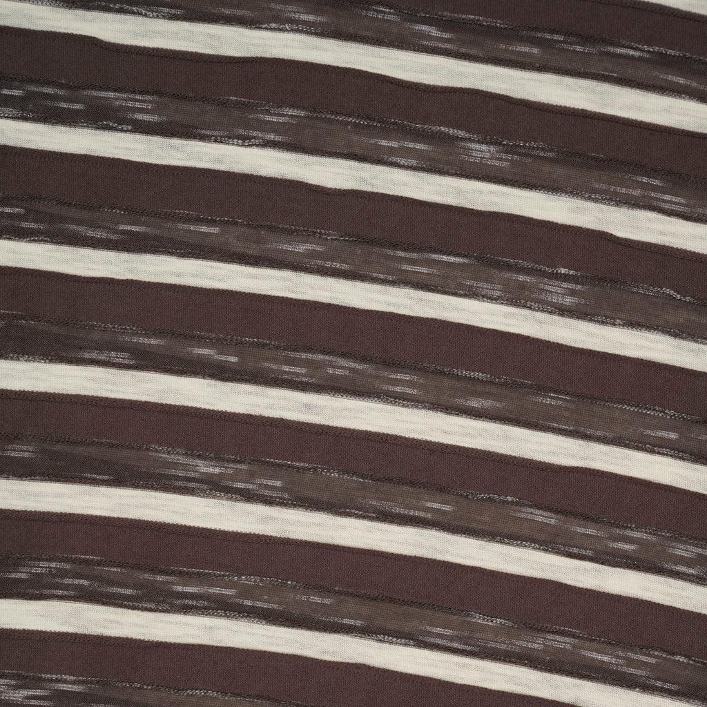 Brain Dead Casey Striped T-Shirt - Coffee - Never Never